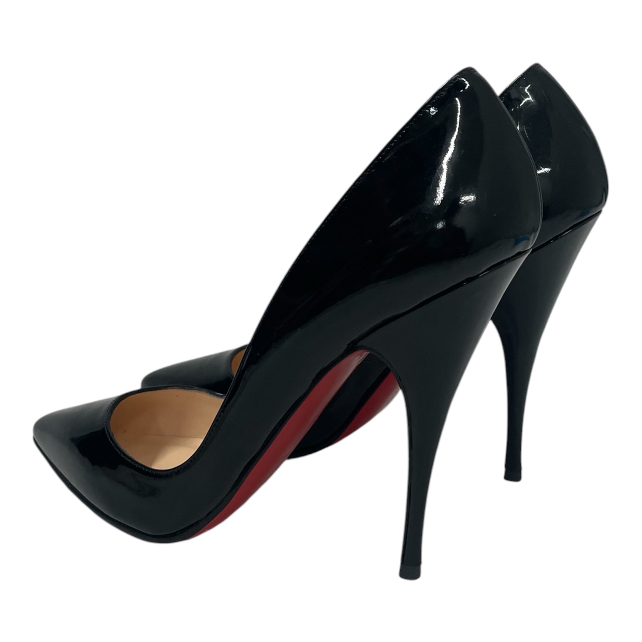 Christian Louboutin/Heels/EU 37.5/Faux Leather/BLK/PUMPS view 2