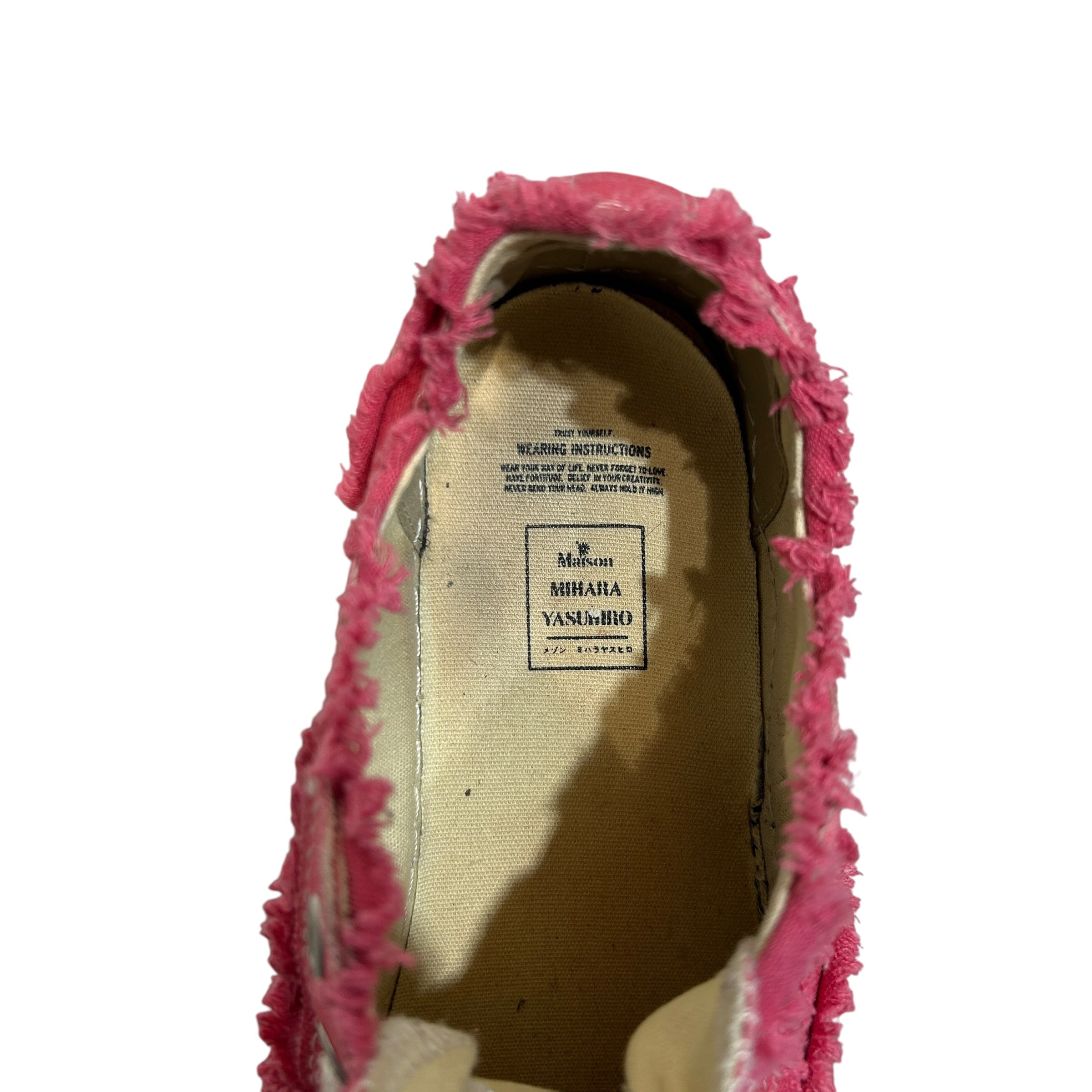 MIHARA YASUHIRO/Low-Sneakers/US 11/Cotton/PNK/low- sneakers view 3