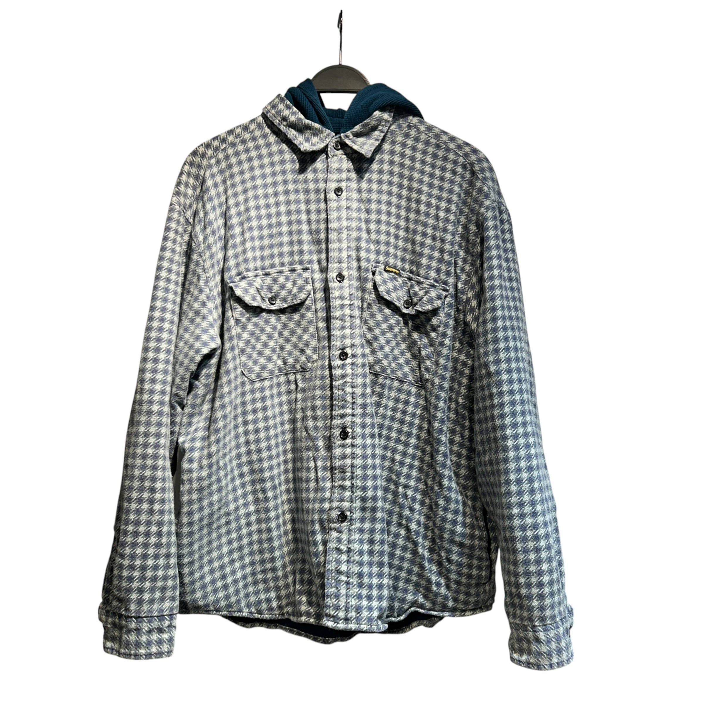 Supreme/Hoodie/L/All Over Print/Cotton/BLU/houndstooth fw22 view 1