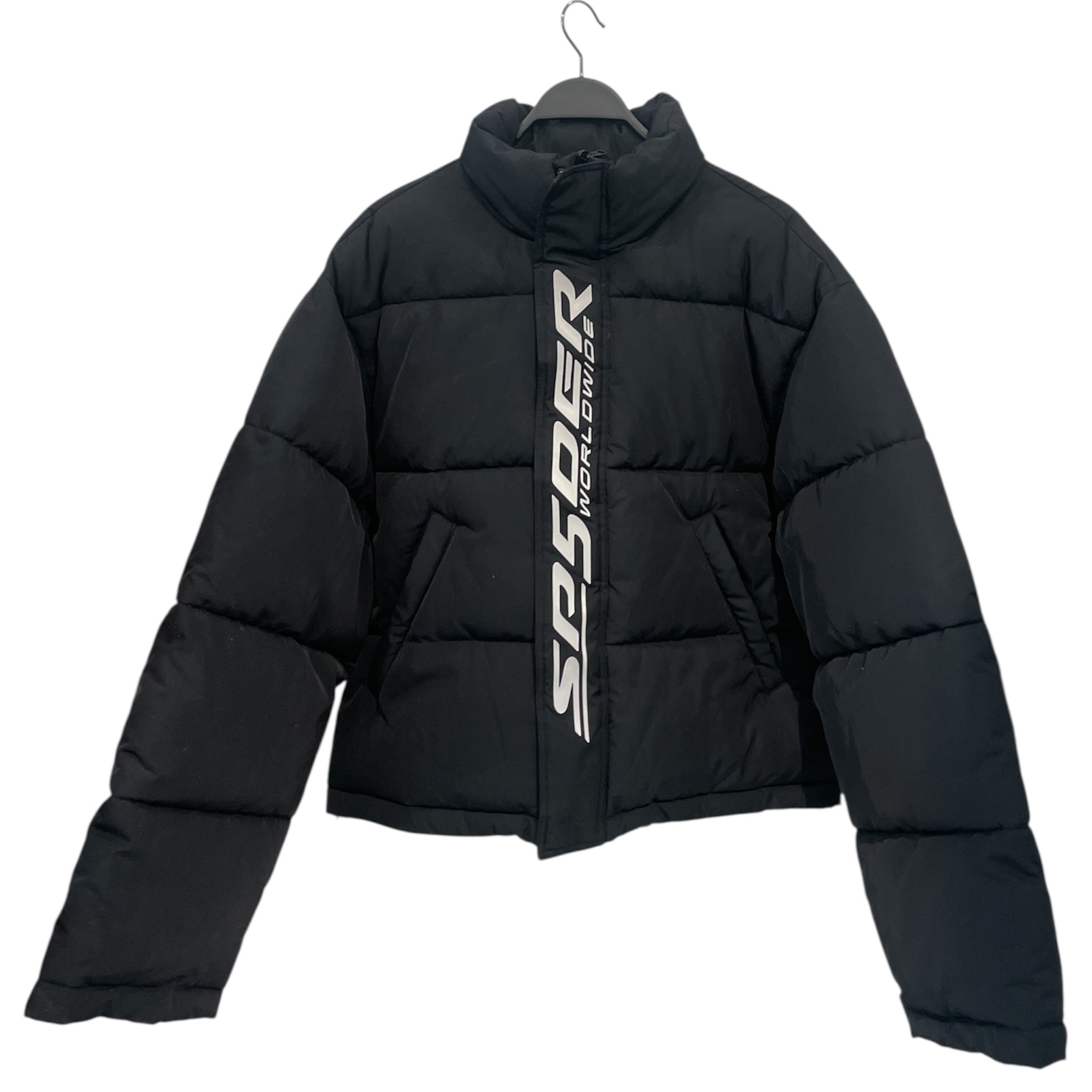 Sp5der/Puffer Jkt/S/Nylon/BLK/trackhawj puffer jacket view 1