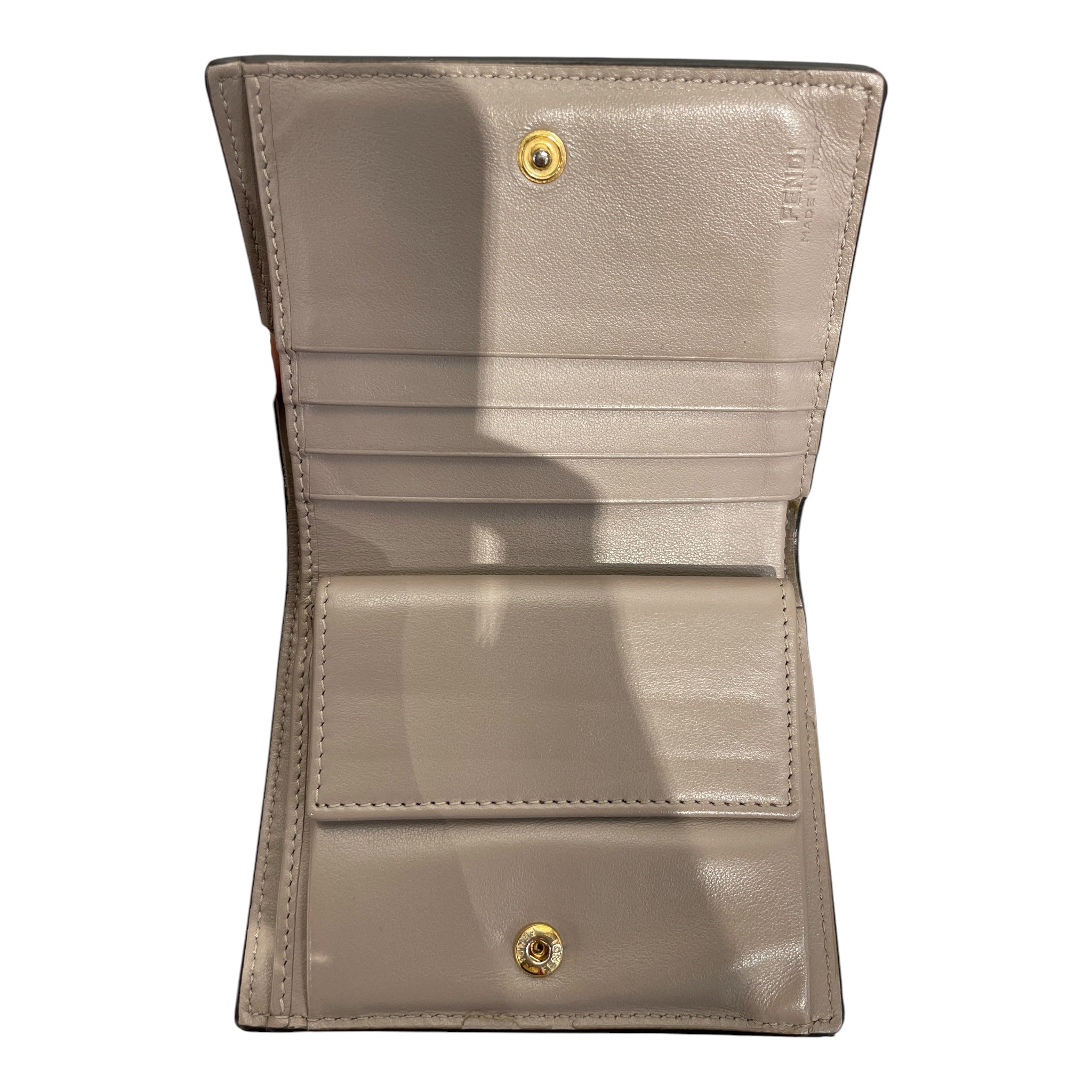 FENDI/Bifold Wallet/Leather/BEG/M's/ view 3