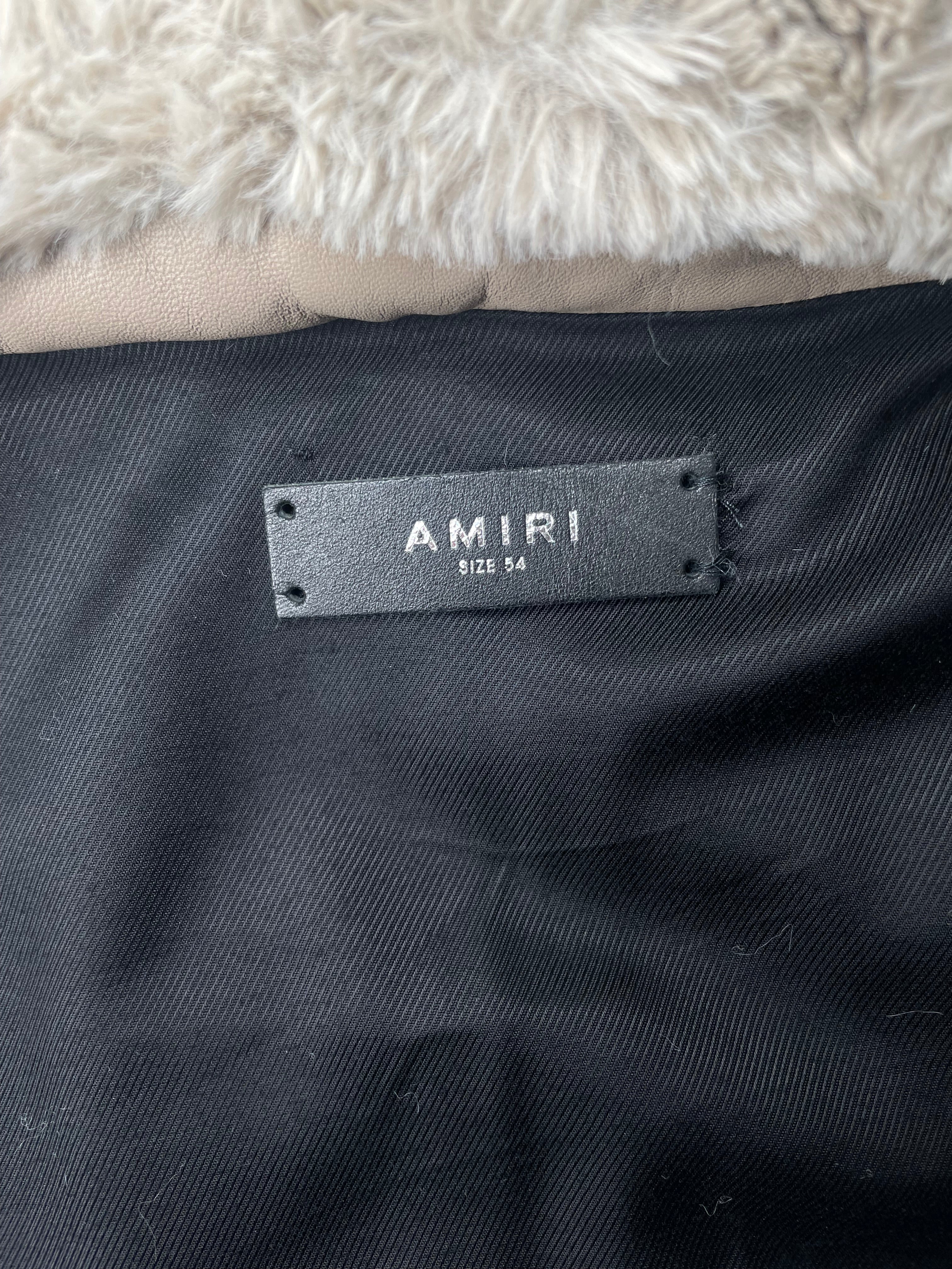 AMIRI/Jacket/54/Faux Fur/GRY/FAUX FUR SHEARLING COLLAR view 3
