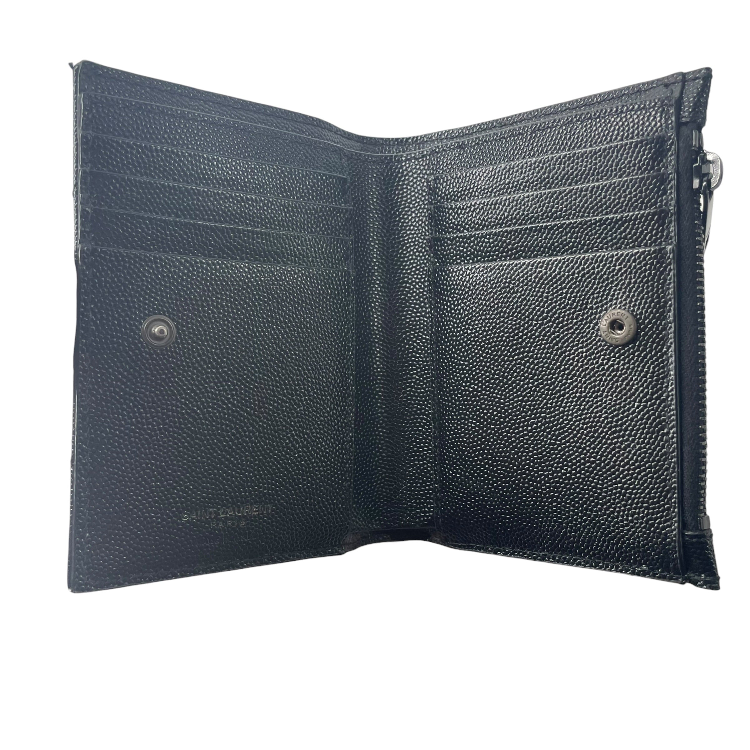 SAINT LAURENT/Wallet/Leather/BLK/M's/CASSANDRA view 3