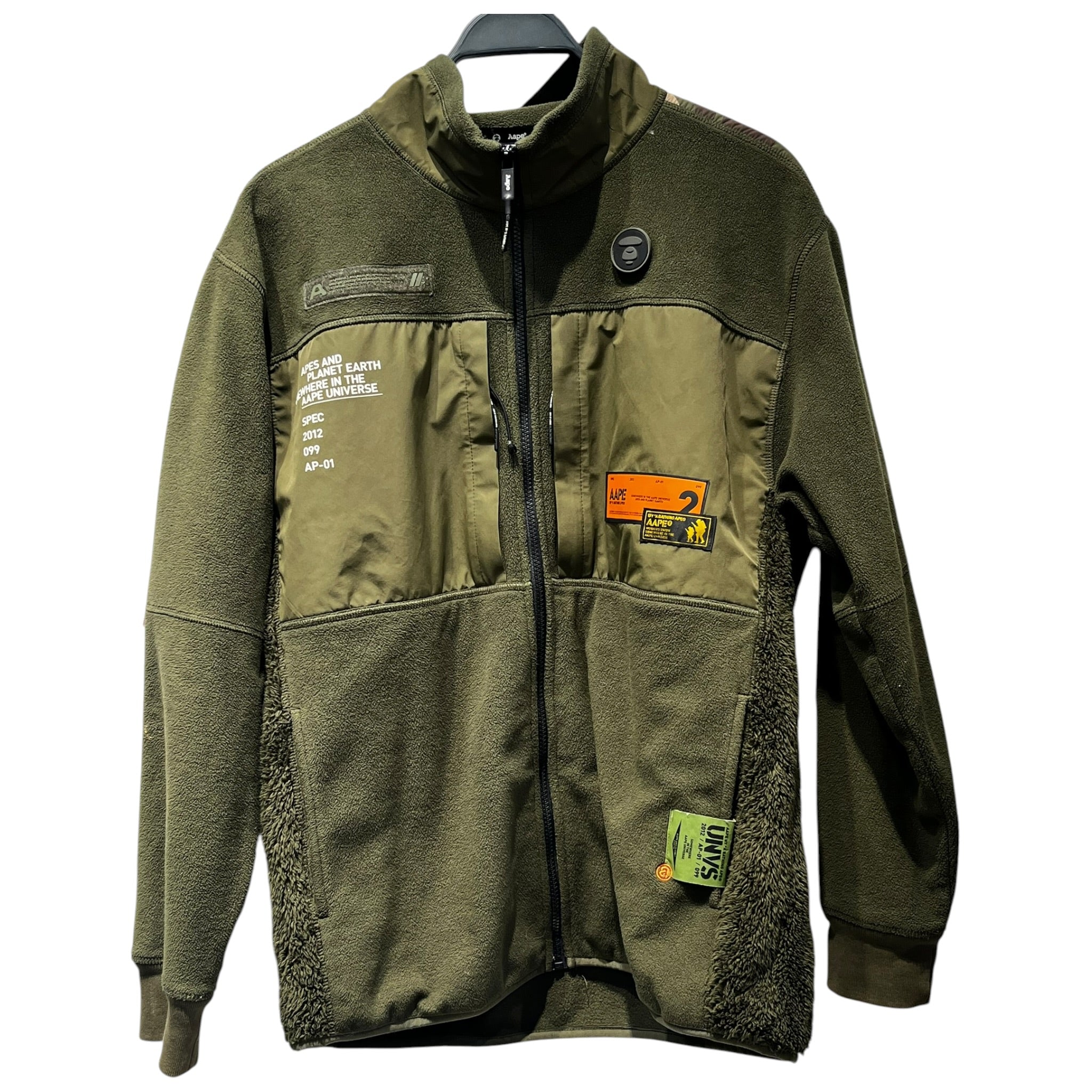 AAPE BY A BATHING APE/Fleece Jkt/XL/Cotton/GRN/SPEC 2012 099 view 1