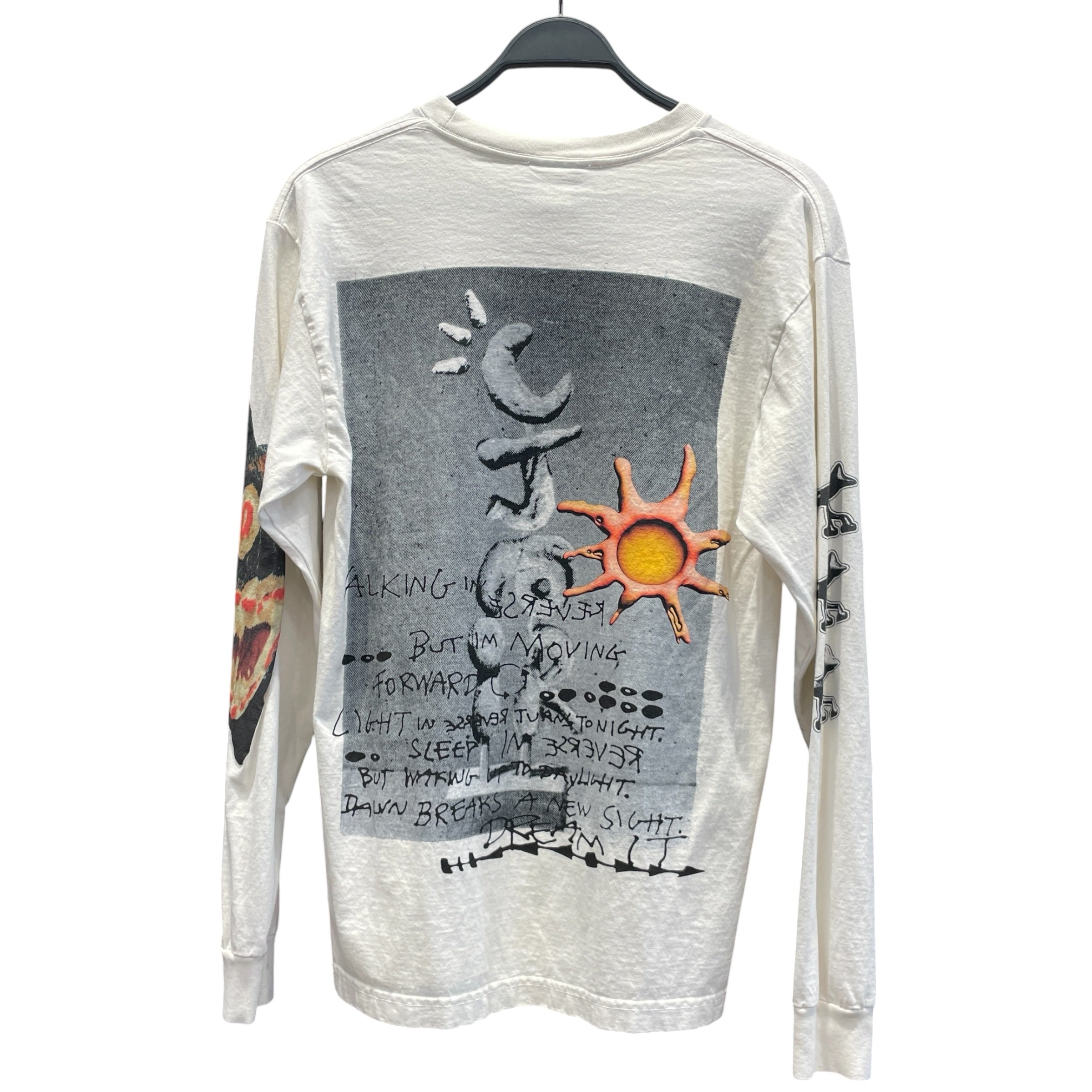 CACTUS JACK/LS T-Shirt/M/Cotton/WHT/All Over Print/AIR RECORDS TEE view 2