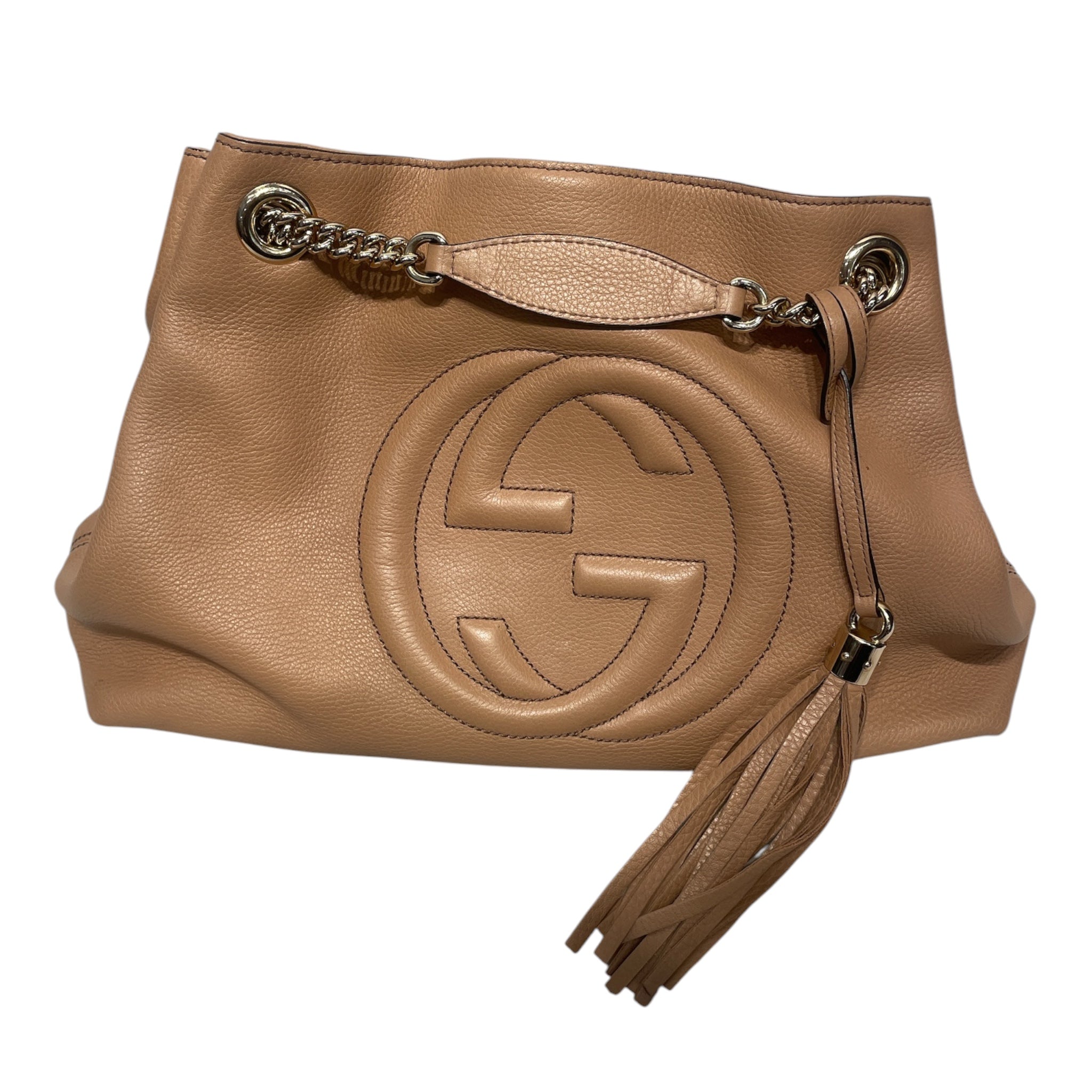 GUCCI/Tote Bag/Leather/BEG/SOHO MEDIUM view 1