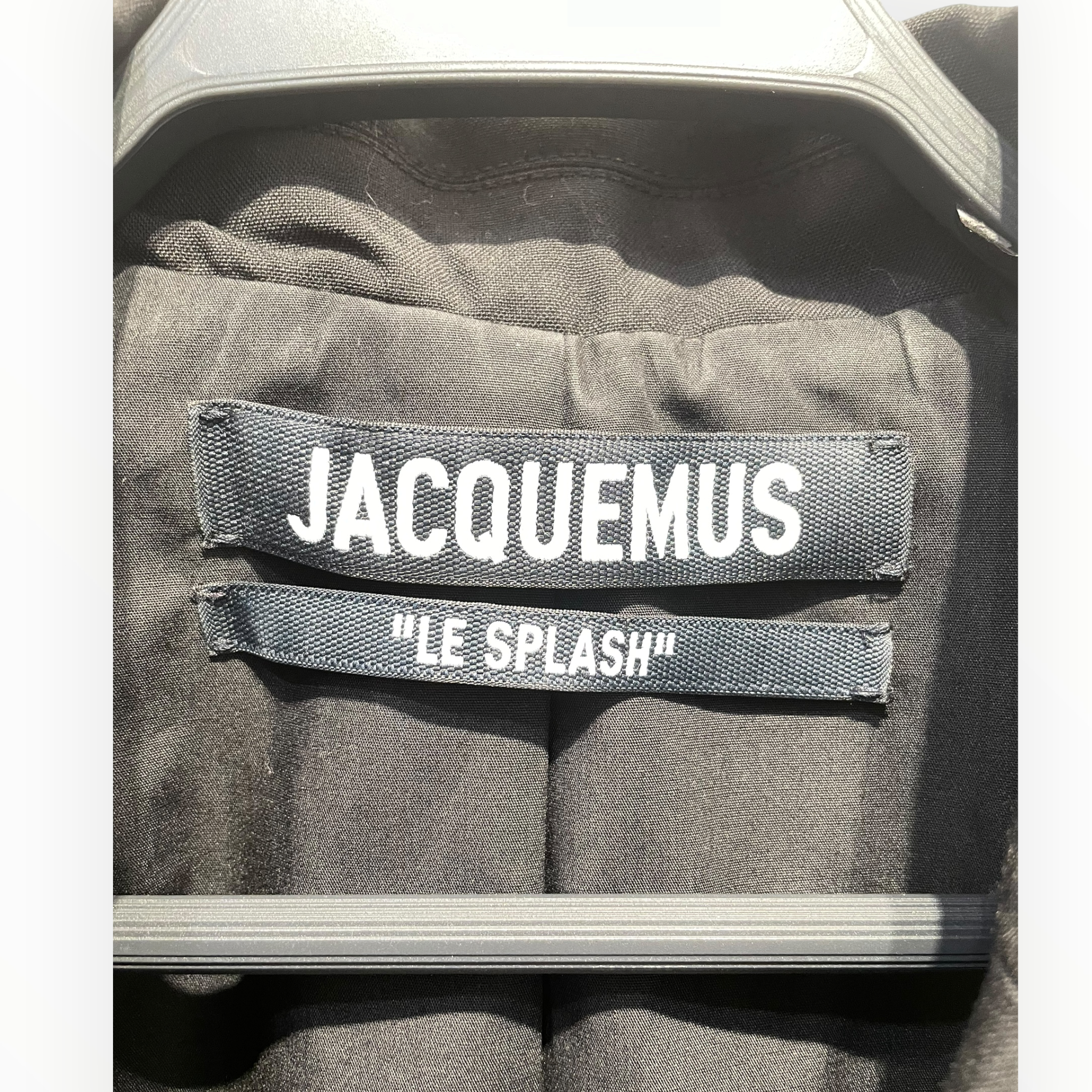 JACQUEMUS/Coat/46/Cotton/BLK/"Splash" view 3