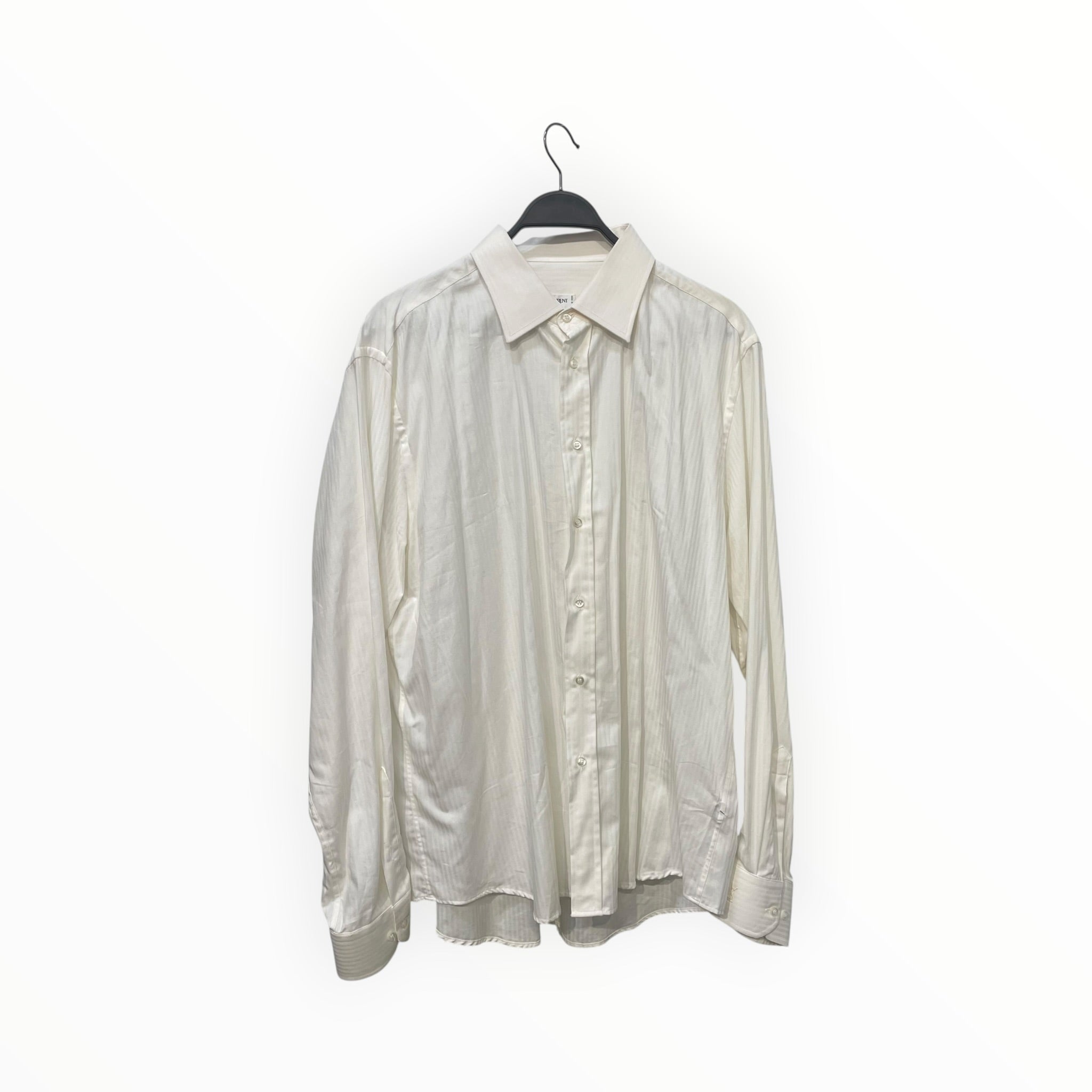 YVES SAINT LAURENT/Shirt/45/Cotton/WHT/Pour Homme view 1