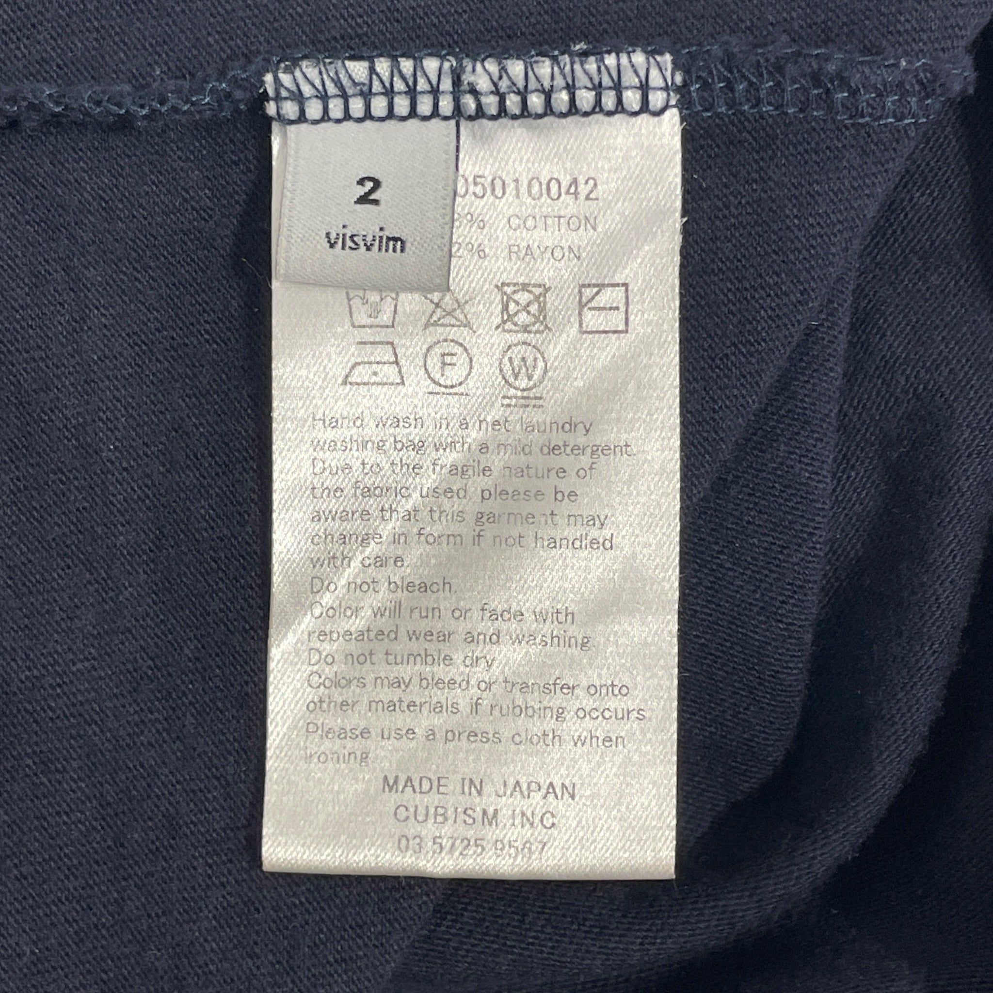 visvim/T-Shirt/2/Cotton/NVY/Graphic/E 1/2 F view 4