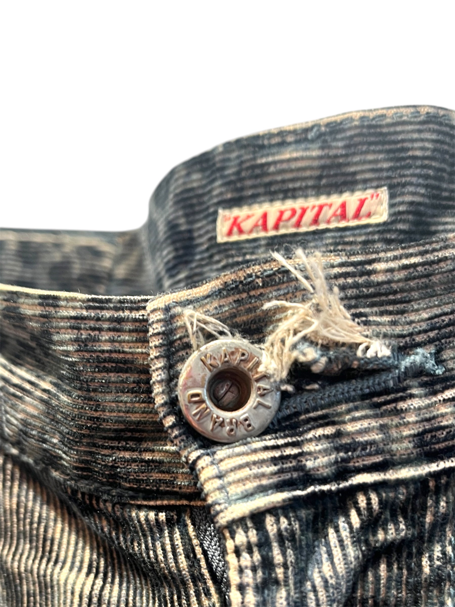 KAPITAL/Straight Pants/32/Cotton/GRN/Button Fly/Animal Pattern/Leopard Print Cords view 5