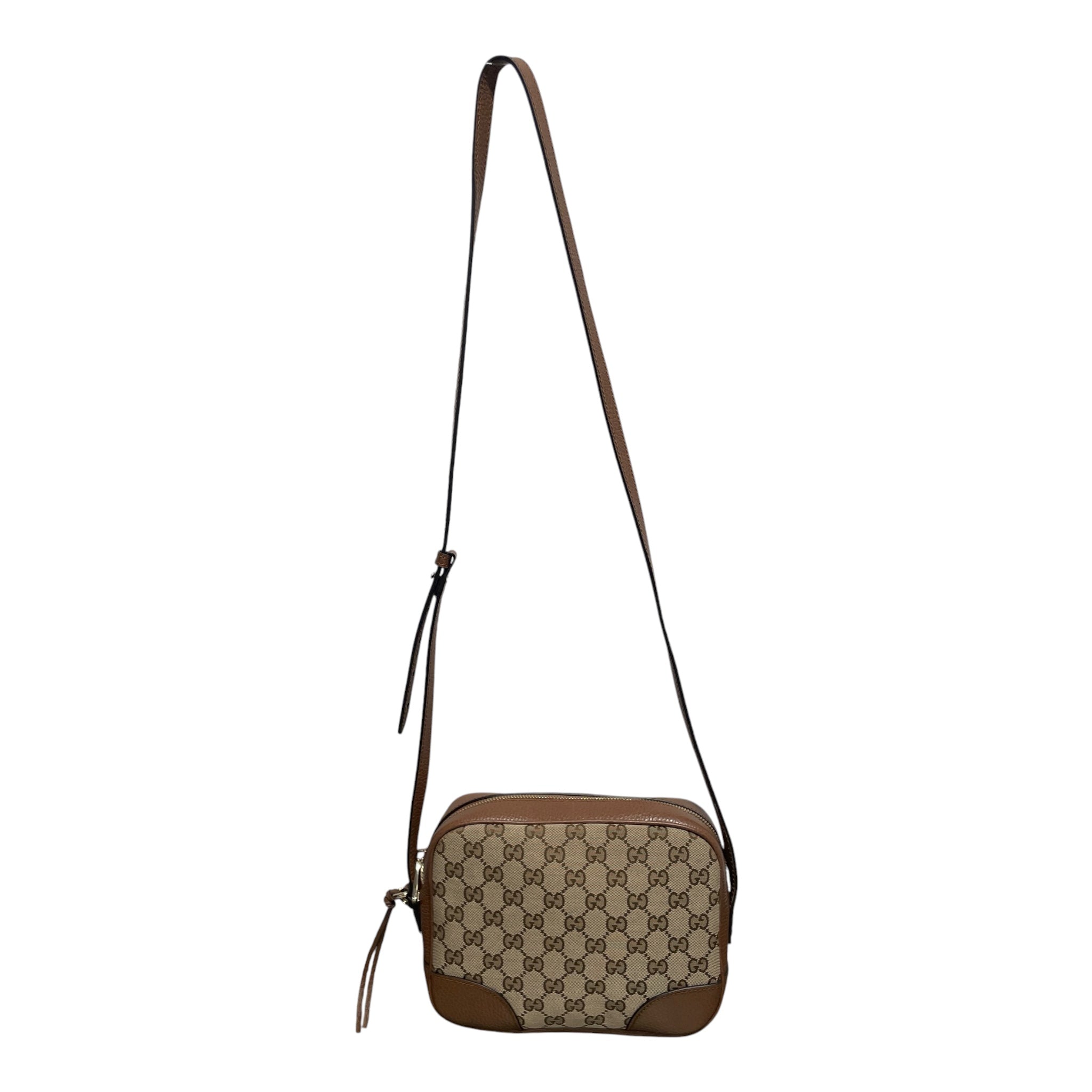 GUCCI/Cross Body Bag/Monogram/Cotton/BRW/canvas bree crossbody view 2