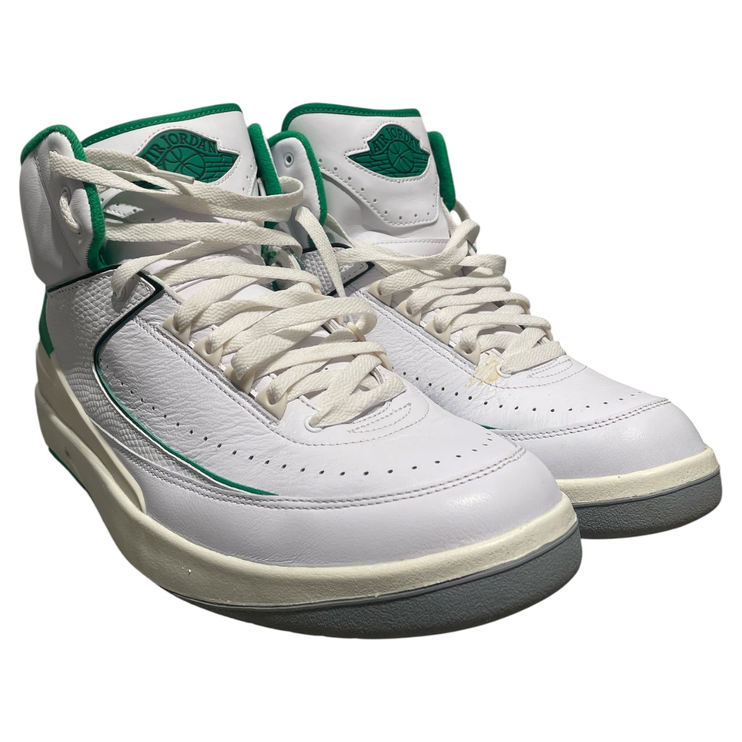 NIKE/Hi-Sneakers/US 13/WHT/NIKE AIR JORDAN 2 LUCKY GREEN view 1