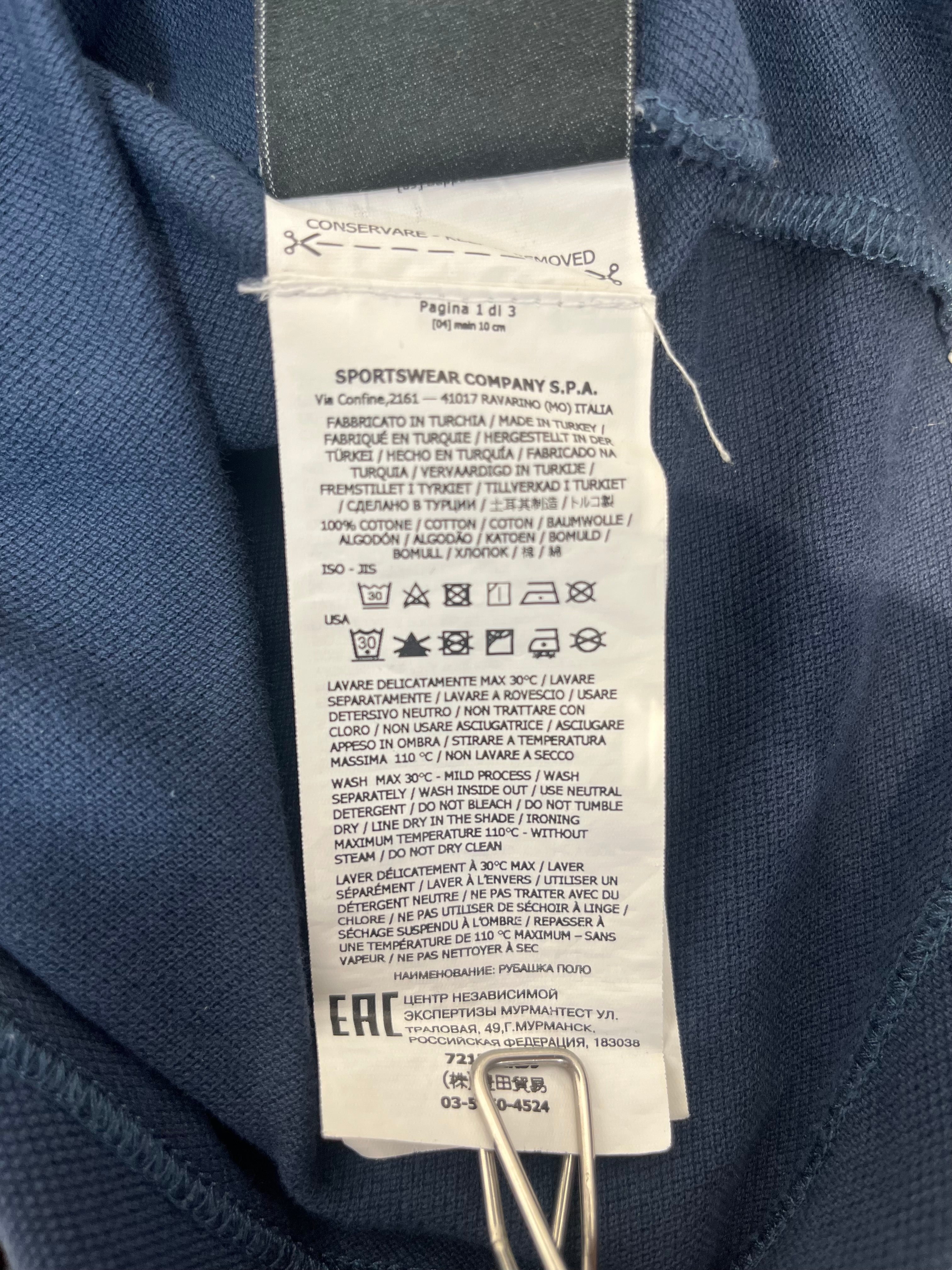 STONE ISLAND/Polo Shirt/M/Cotton/NVY/COMPASS SIDE LOGO HENLEY view 5
