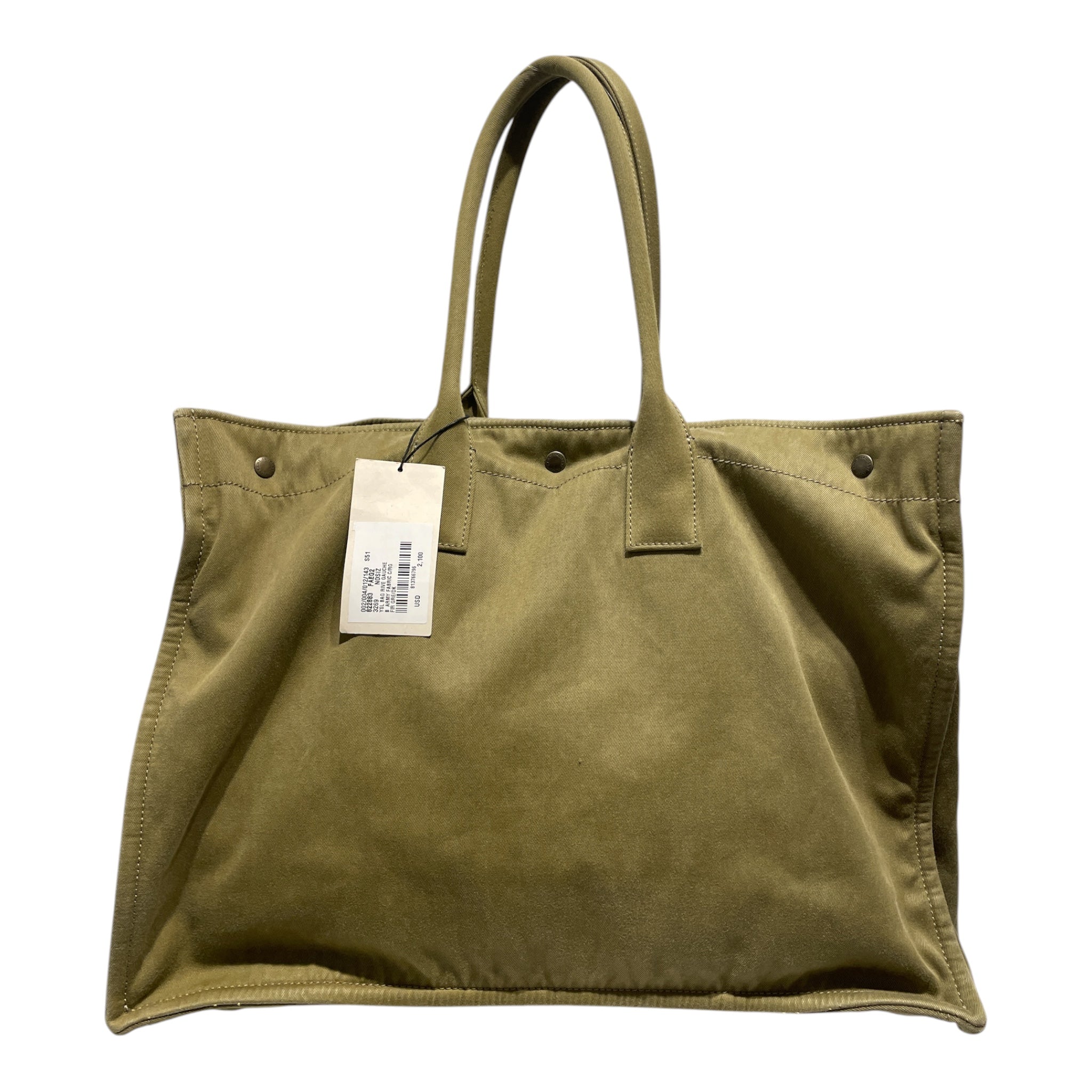 SAINT LAURENT/Tote Bag/Cotton/KHK/ view 2