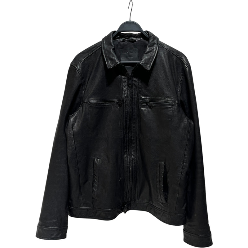 ALLSAINTS SPITALFIELDS/Leather Jkt/XXL/Leather/BLK/