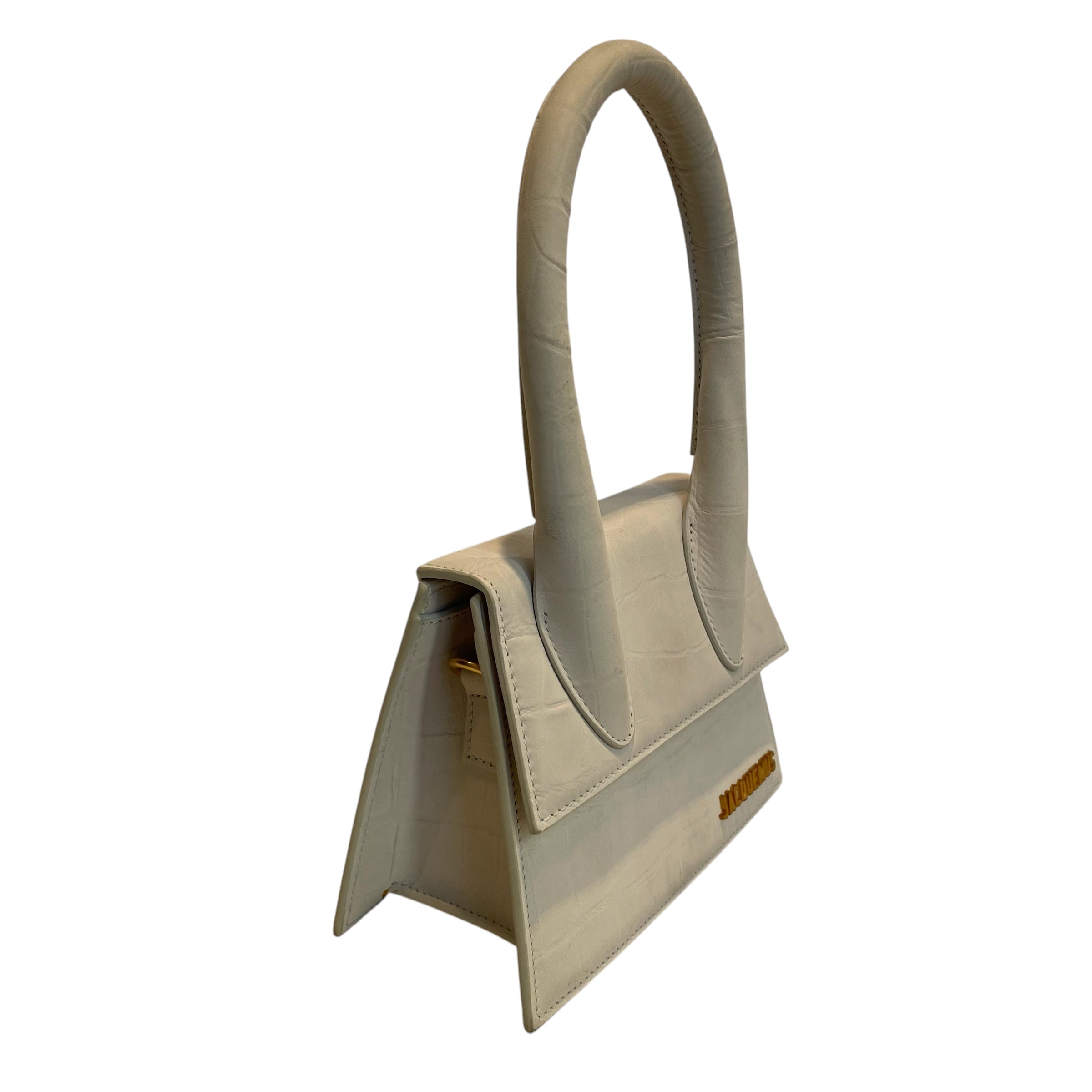 JACQUEMUS/Cross Body Bag/Animal Pattern/Leather/CRM/gld-tone hardware/cream strap view 5