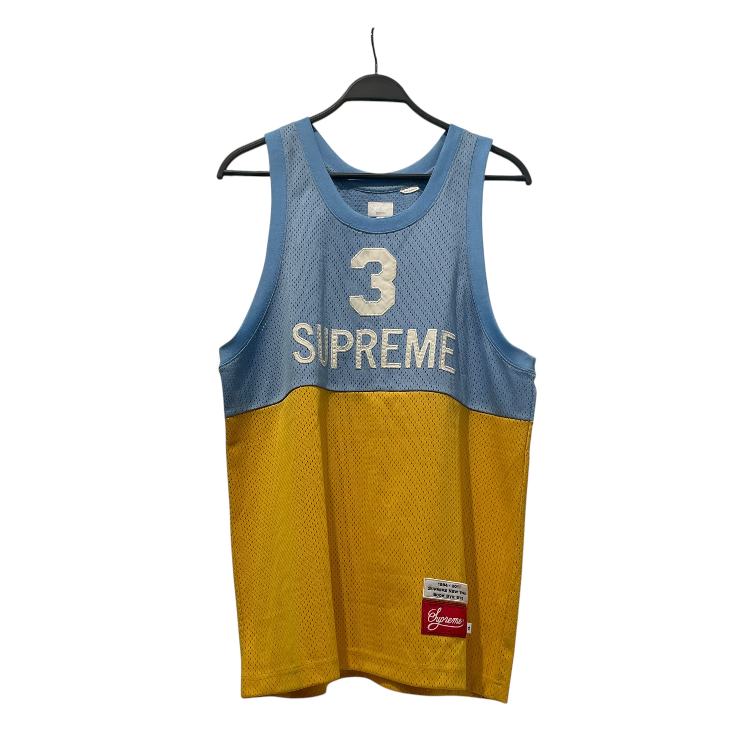 Supreme/Tank Top/XL/Cotton/BLU/Turtle Neck/Graphic/Spilt Team Tank Top view 1