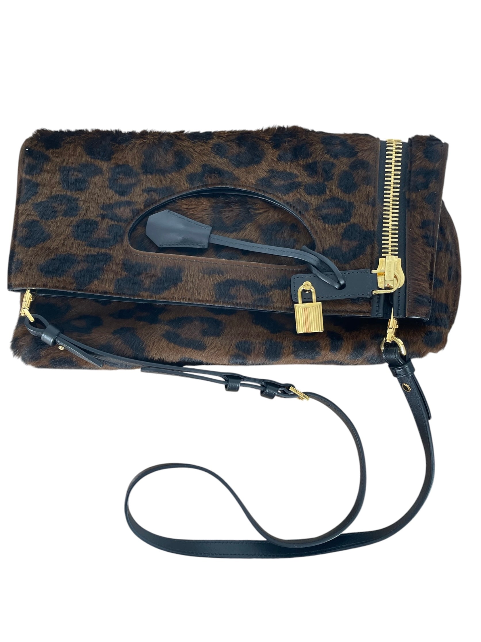 TOM FORD/Clutch Bag/Animal Pattern/Fur/BRW/ALIX MODEL CHEETAH CALF HAIR view 1