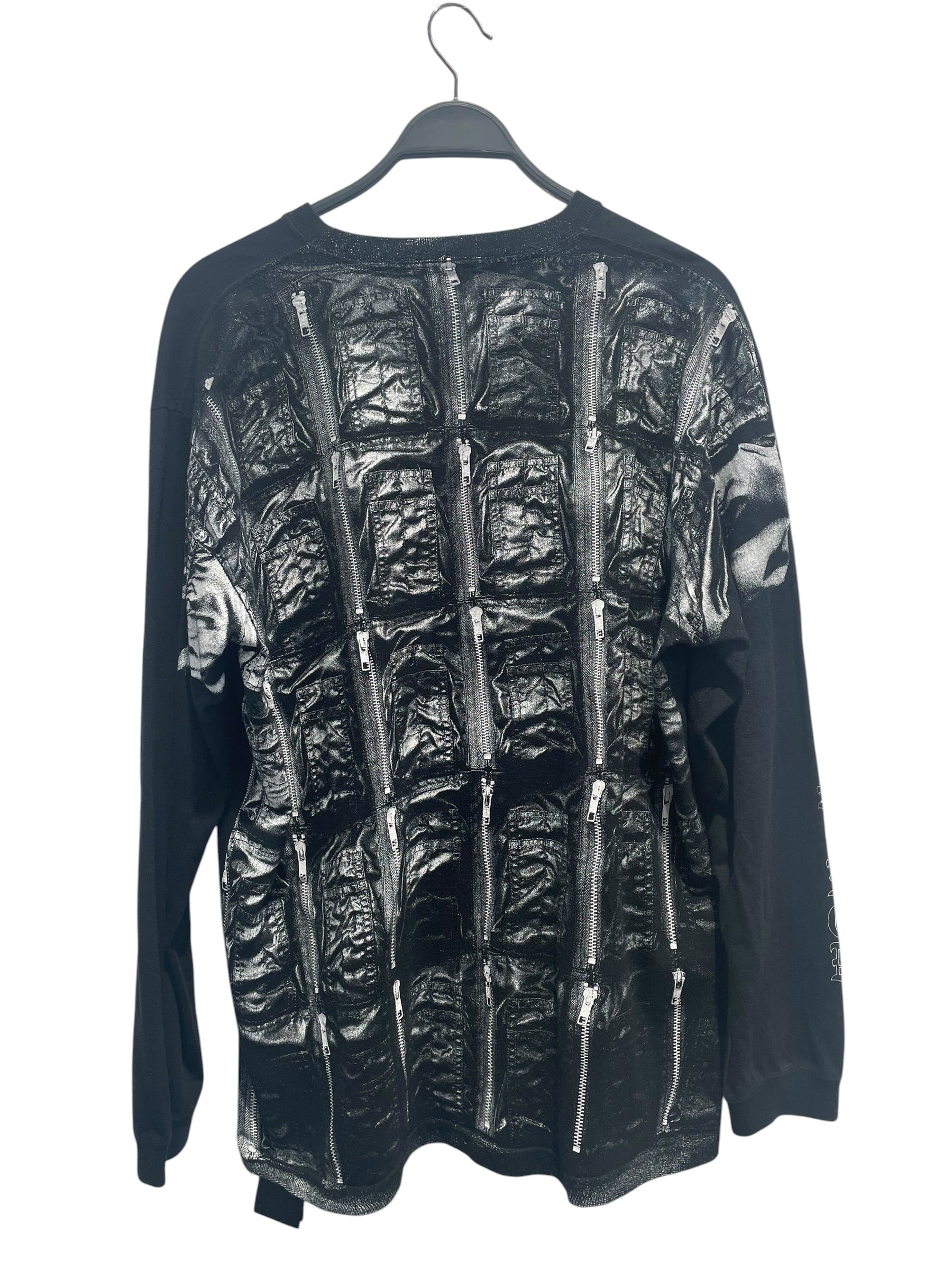 phenomenon/LS T-Shirt/XL/Cotton/BLK/All Over Print/Multipocket backhit oversized view 2