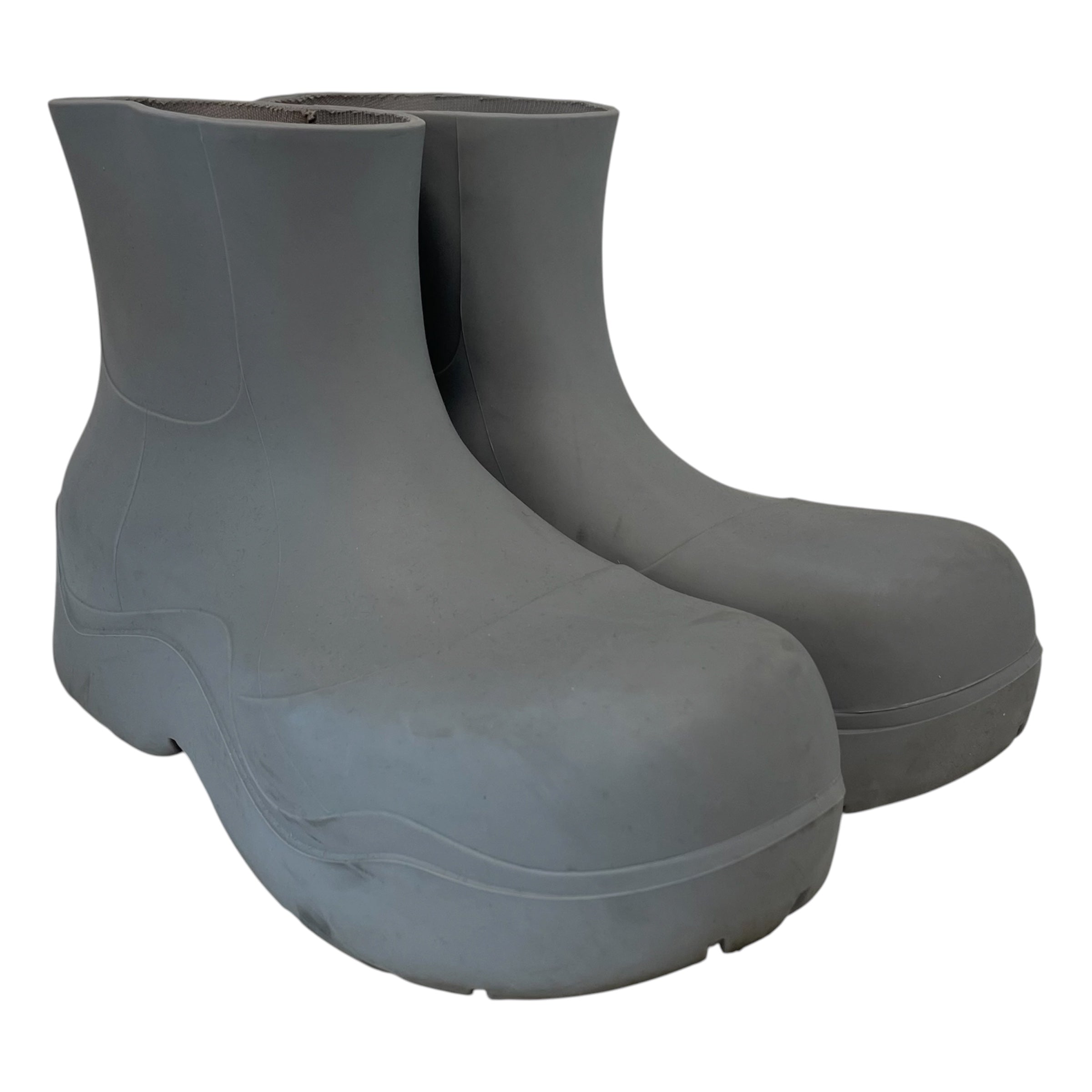 BOTTEGA VENETA/Rain Boots/EU 39/Gore-Tex/GRY/Patent/PUDDLE CHUNKY PLATFORM HEEL view 1