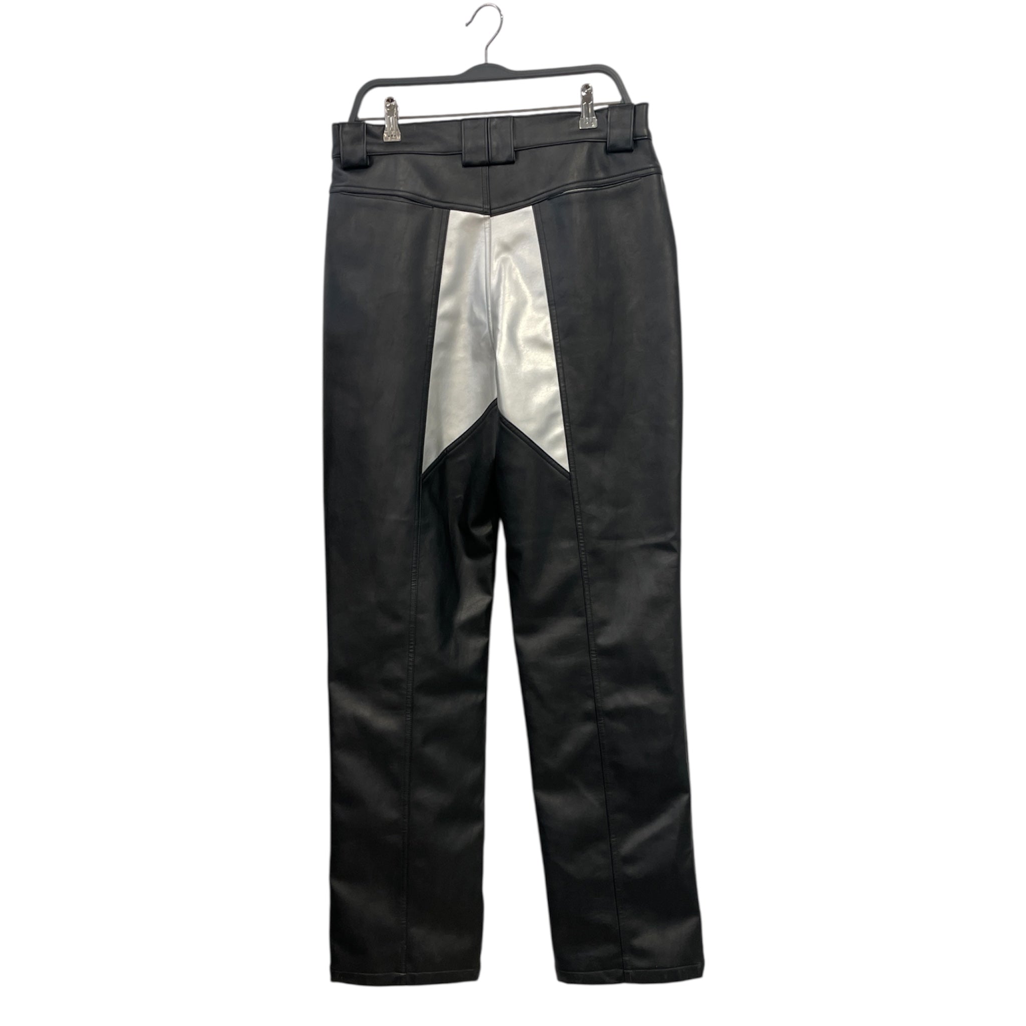 BARRAGAN/Straight Pants/32/Leather/BLK/ view 2