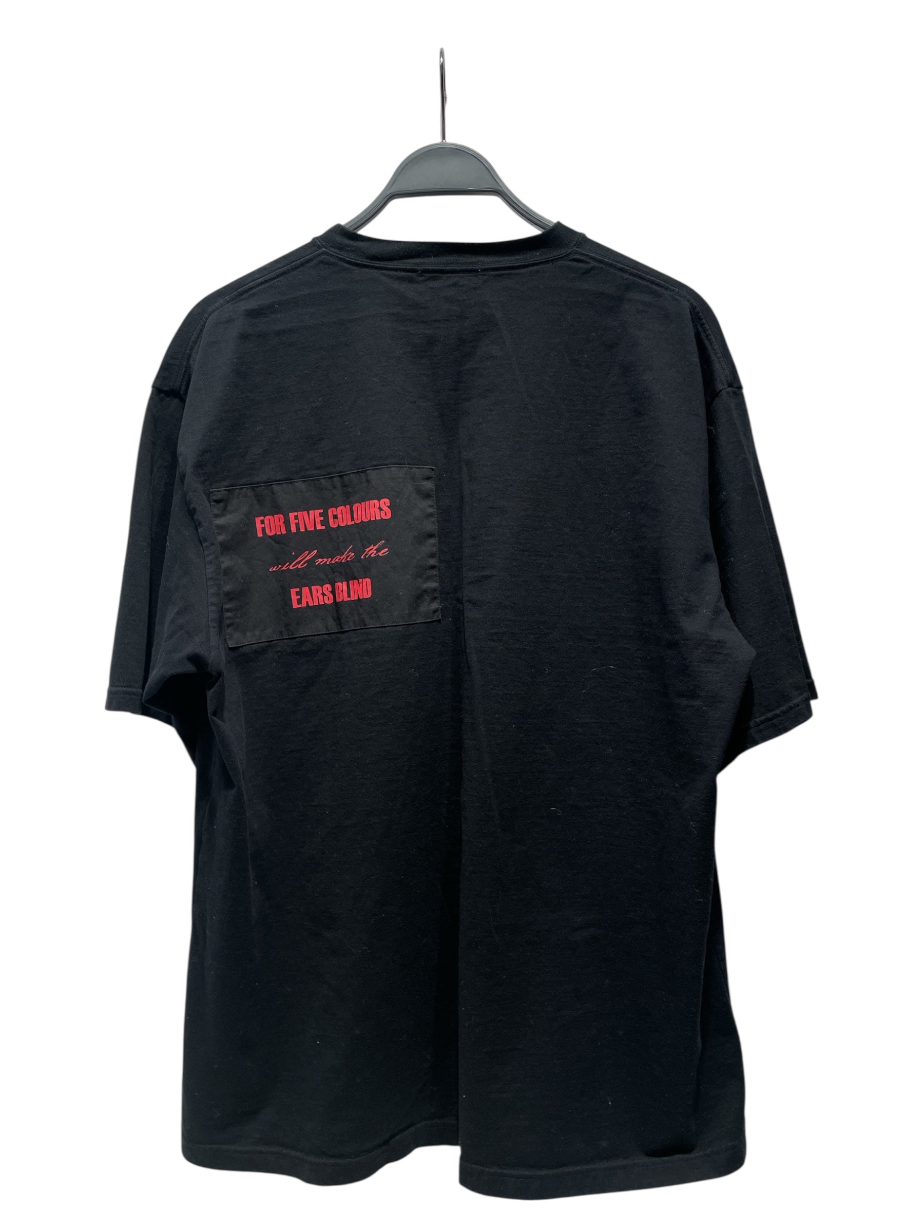 UNDERCOVER/T-Shirt/3/Cotton/BLK/Graphic/apple fang view 2
