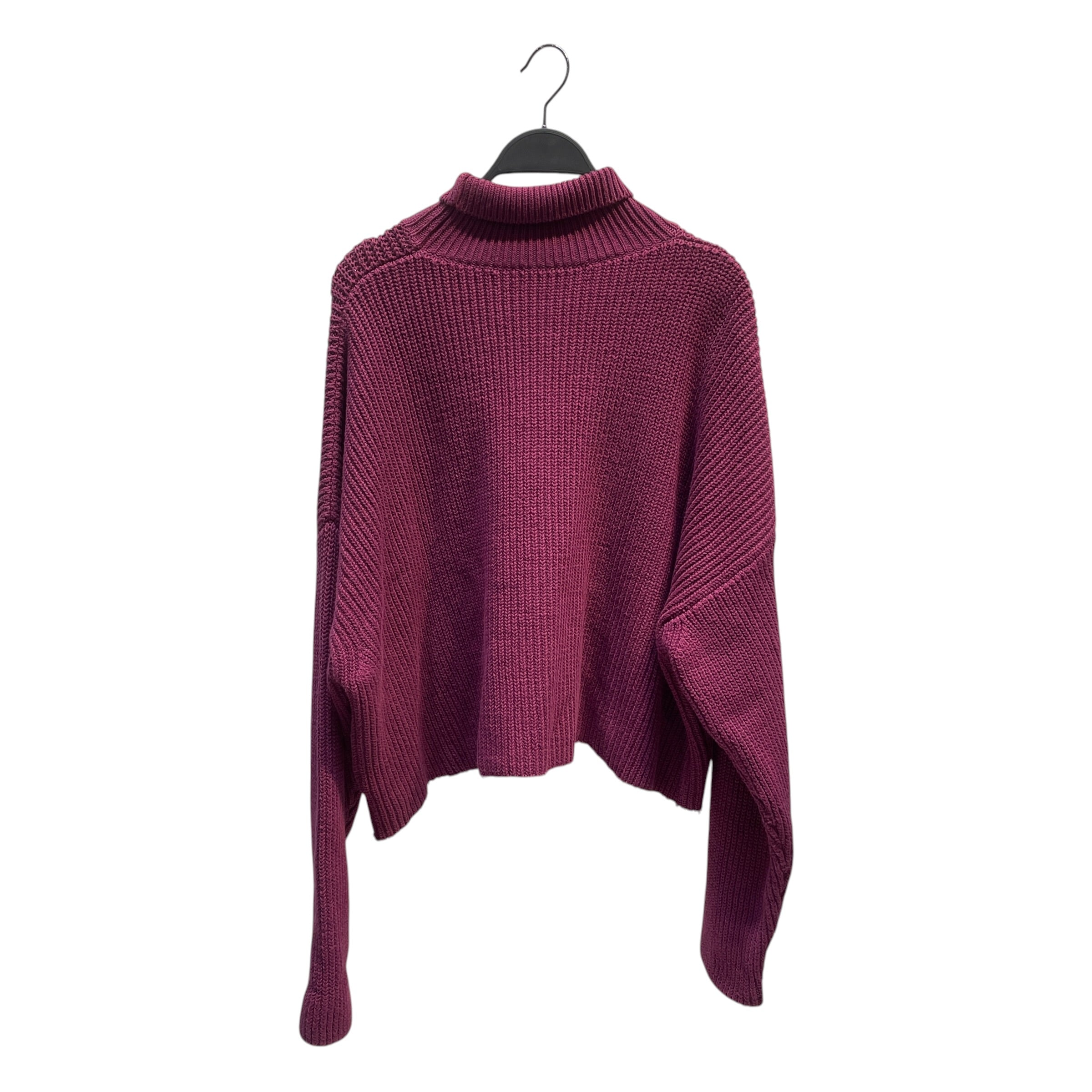 BALENCIAGA/Heavy Sweater/M/Cotton/PPL/Cropped Sweater view 2