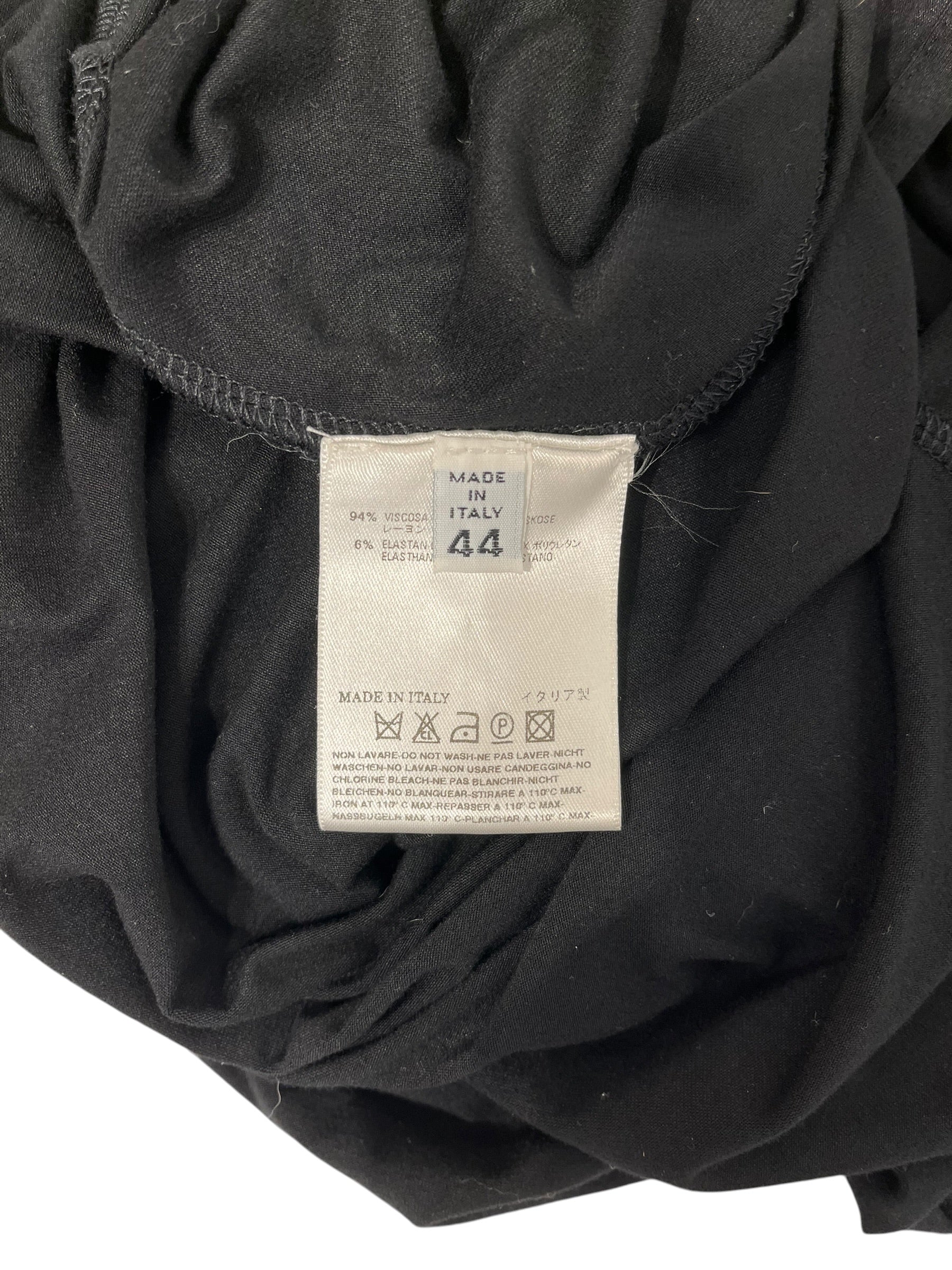 Maison Martin Margiela/LS Dress/44/Cotton/BLK/ASYM TIE FRONT view 4
