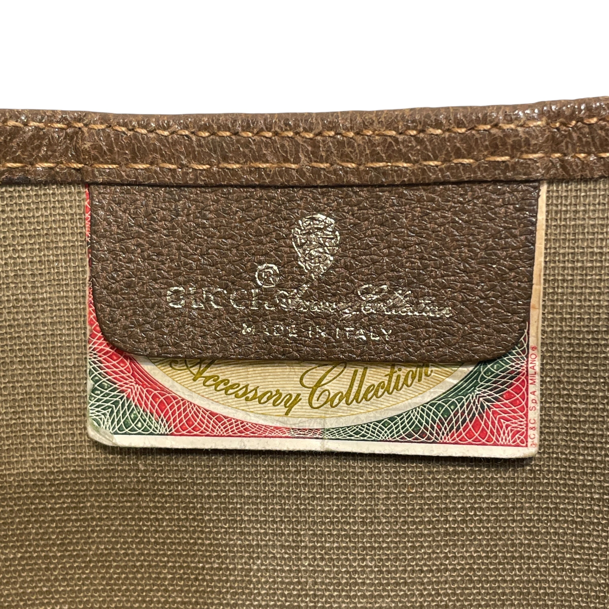GUCCI/Tote Bag/Monogram/Leather/BRW/GG Sherry Line Tote Bag view 5