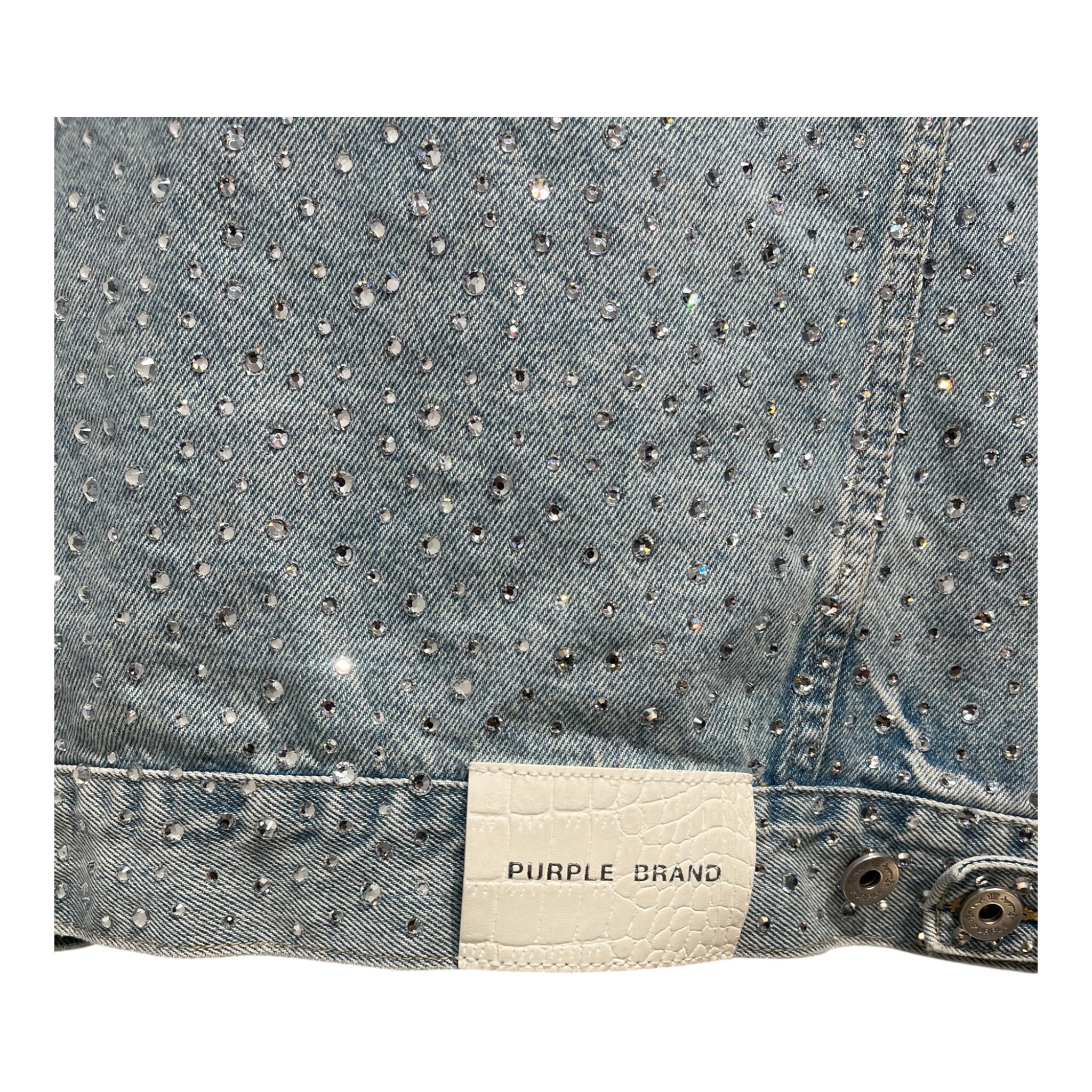 PURPLE BRAND/Denim Jkt/XXL/Cotton/BLU/JEWLED ALL OVER 90'S CUT view 5
