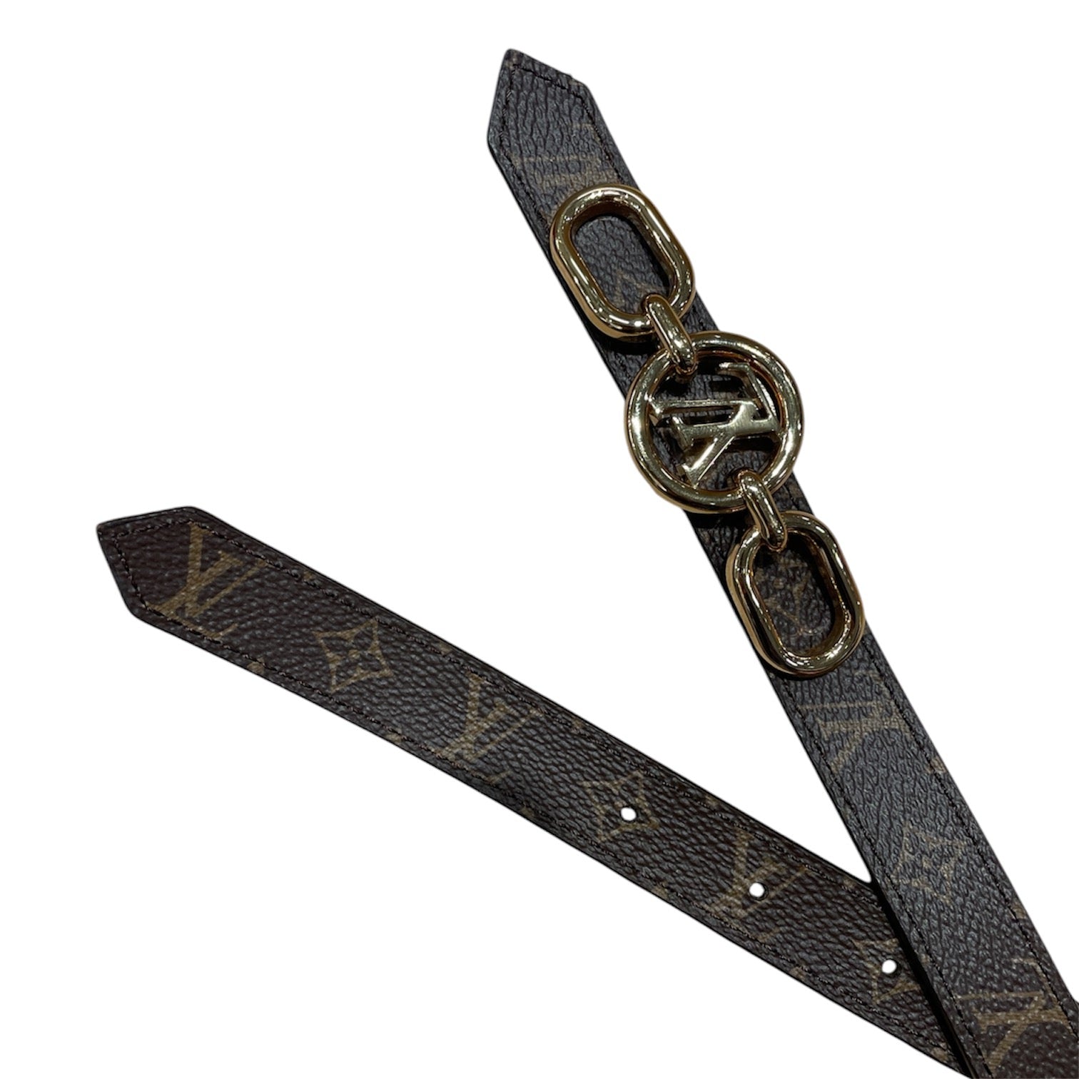 LOUIS VUITTON/Accessories/All Over Print/Leather/BRW/L's/REVERSIBLE BELT view 3