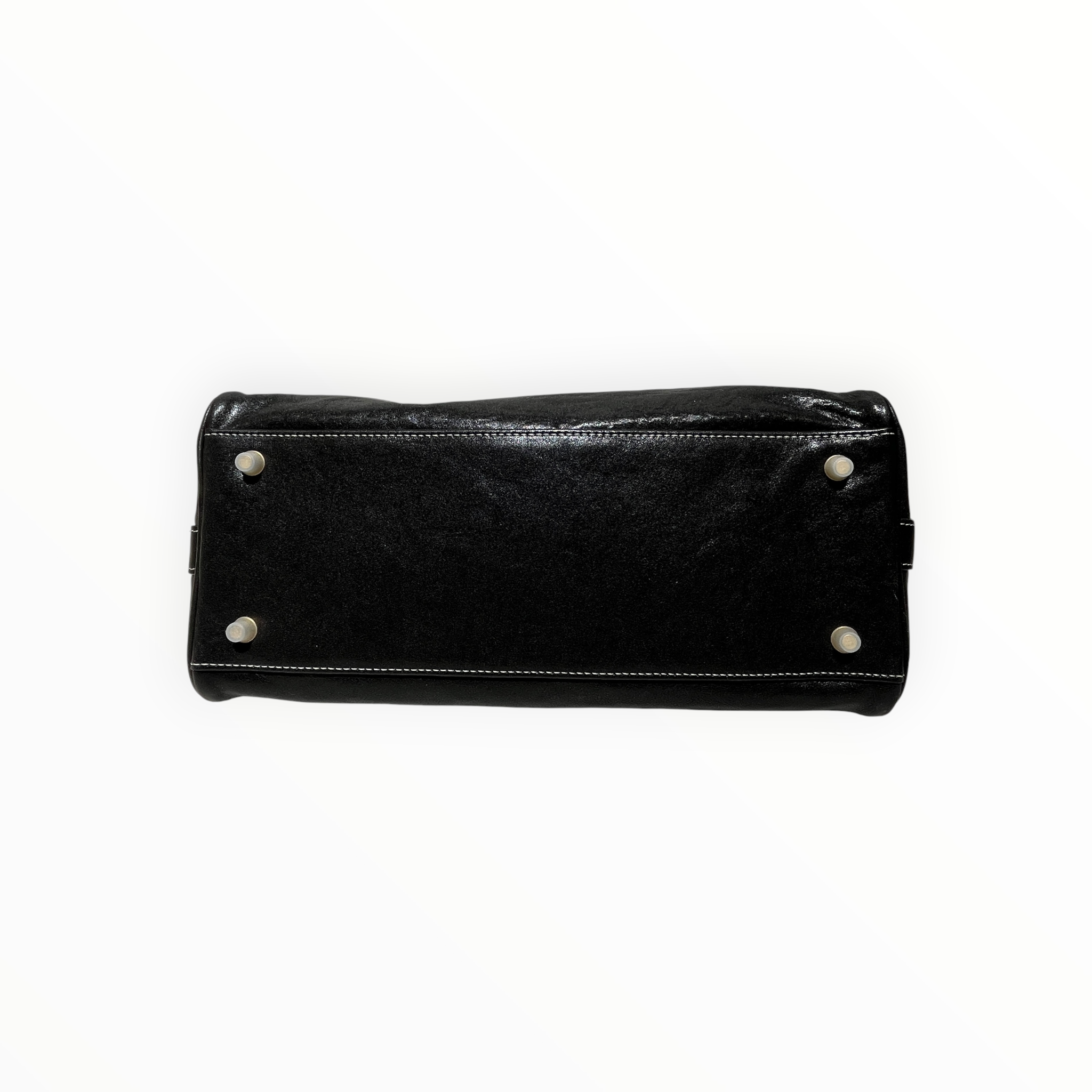 SONGMONT/Tote Bag/Leather/BLK/GOLDHARDWARE view 7