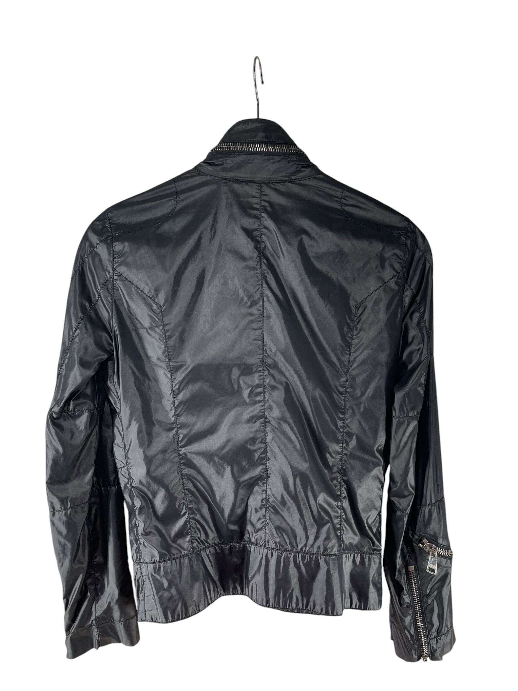 DOLCE&GABBANA/Jacket/38/Nylon/BLK/multi zipper mini collar view 3