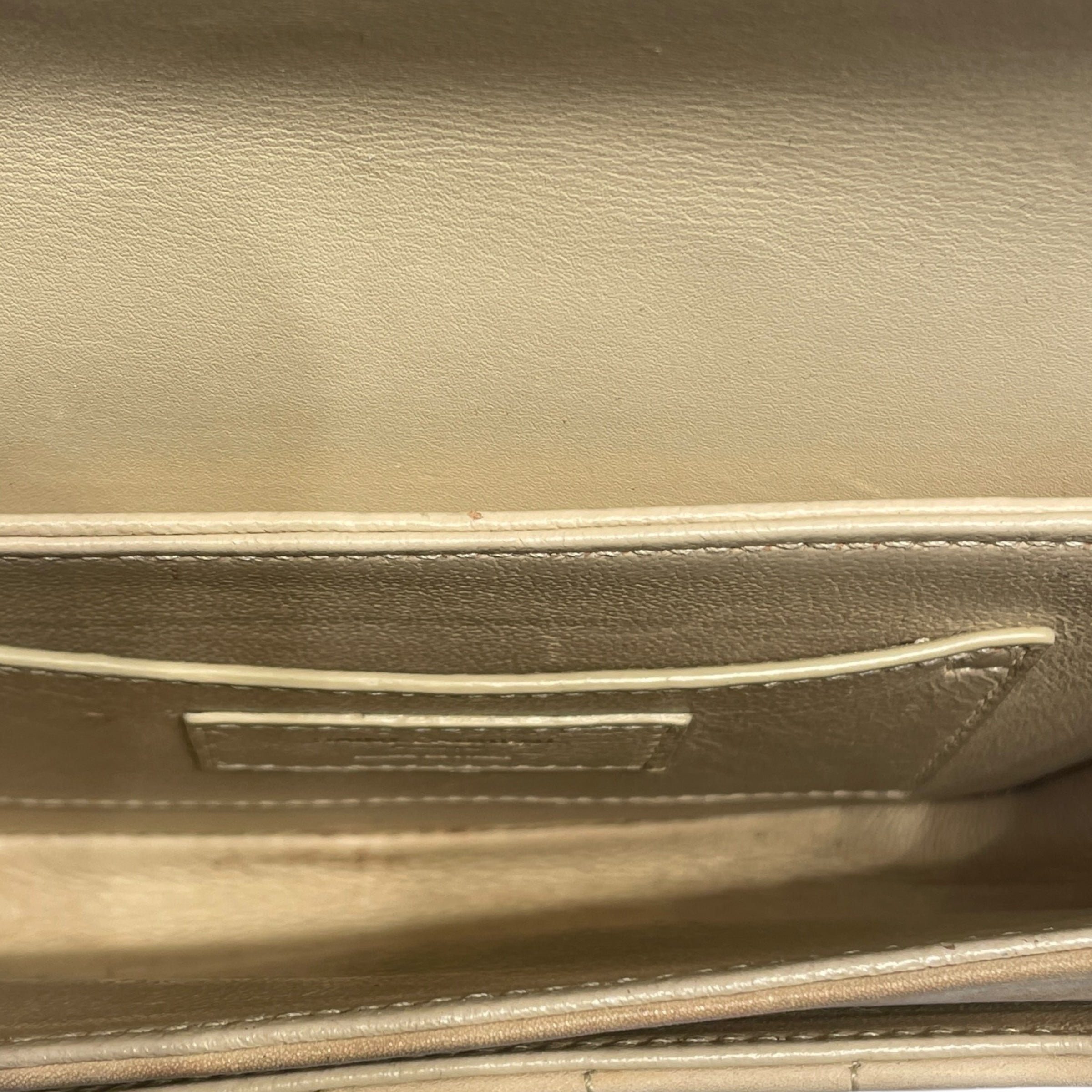 YVES SAINT LAURENT/Hand Bag/FREE/Leather/BEG/Suede Quilted Solferino view 4