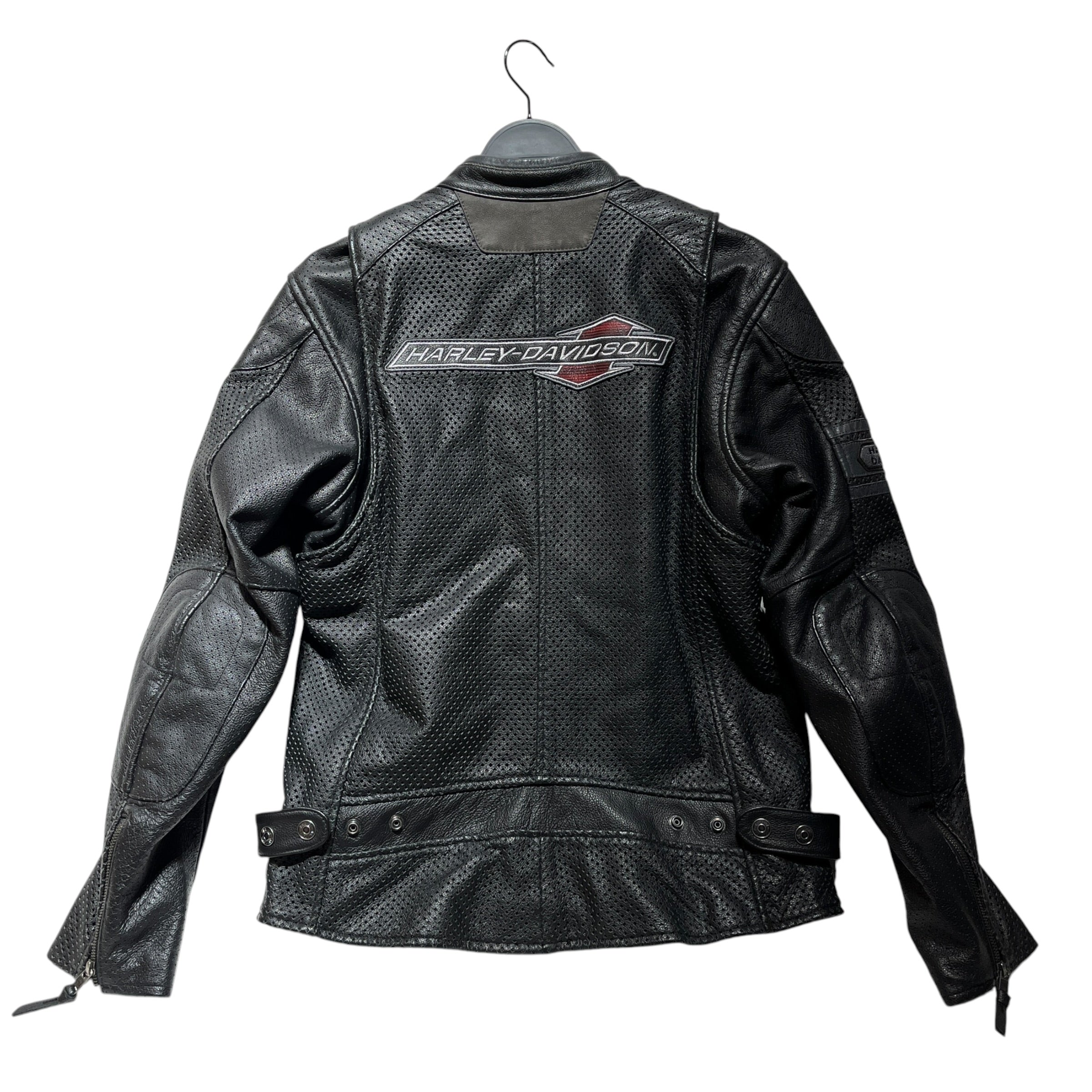HARLEY DAVIDSON/Leather Jkt/L/Leather/BLK/MANTA RACING JACKET view 2