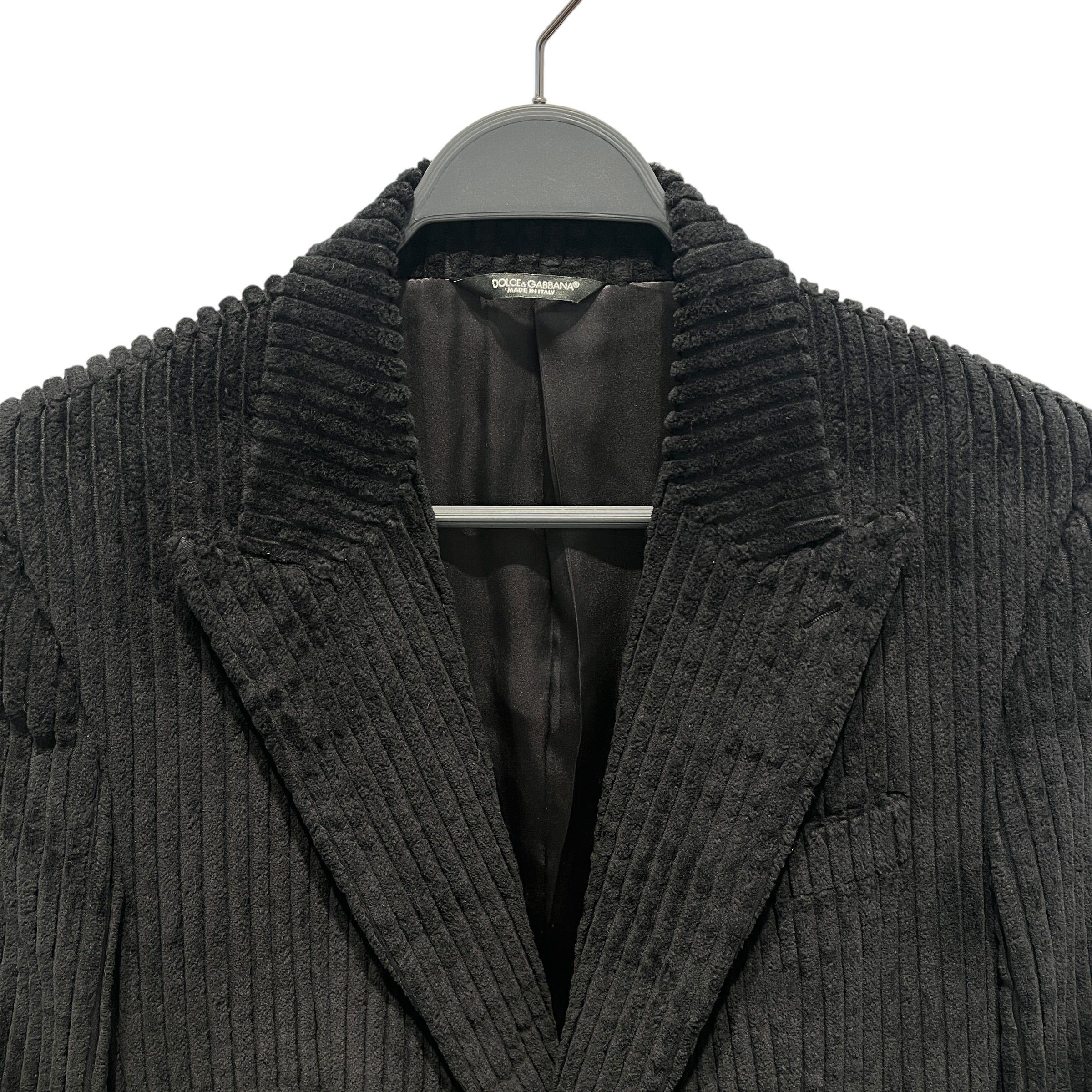 DOLCE&GABBANA/Jacket/L/Cotton/BLK/corduroy blazer view 6