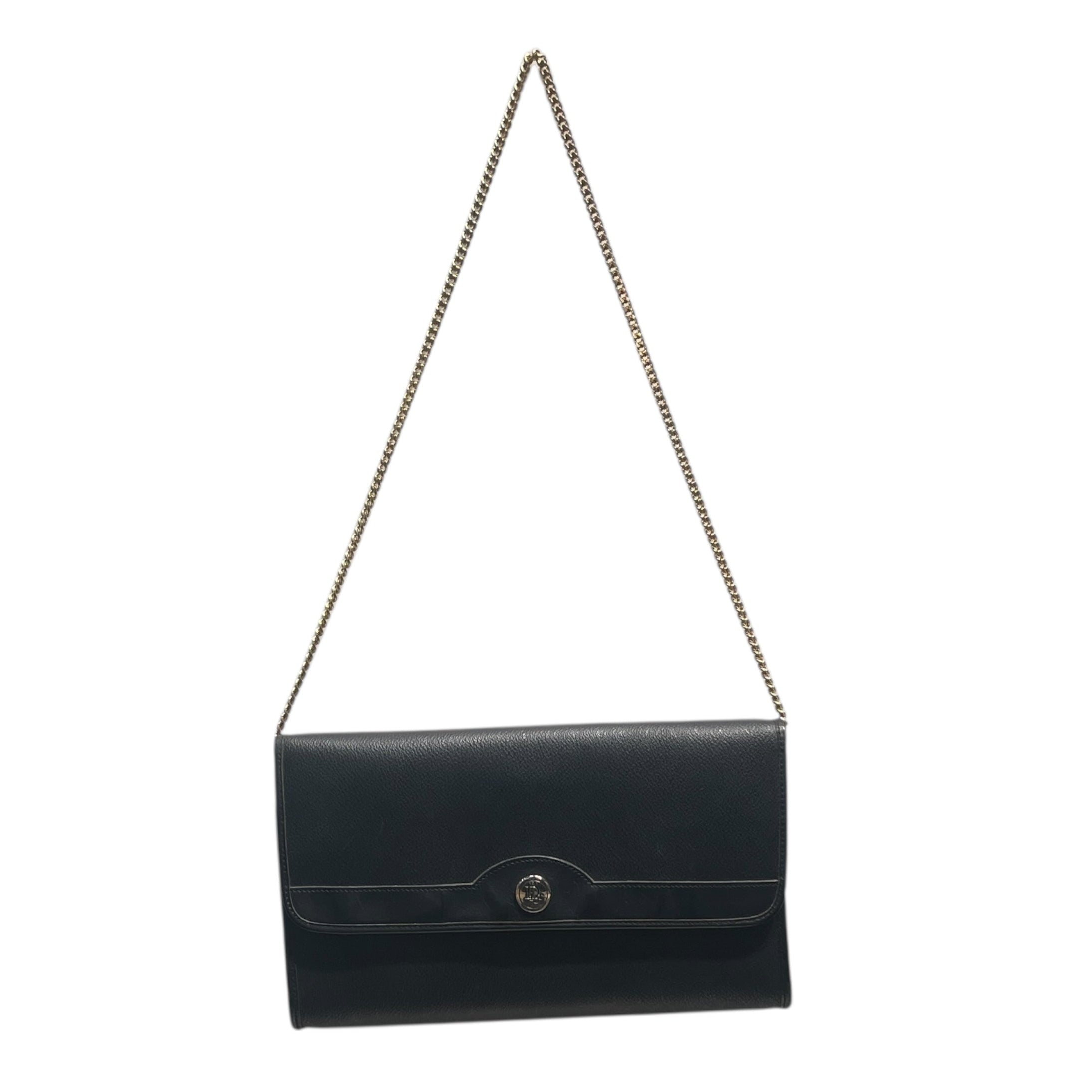 Christian Dior/Bag/Leather/BLK/GOLD CHAIN view 1