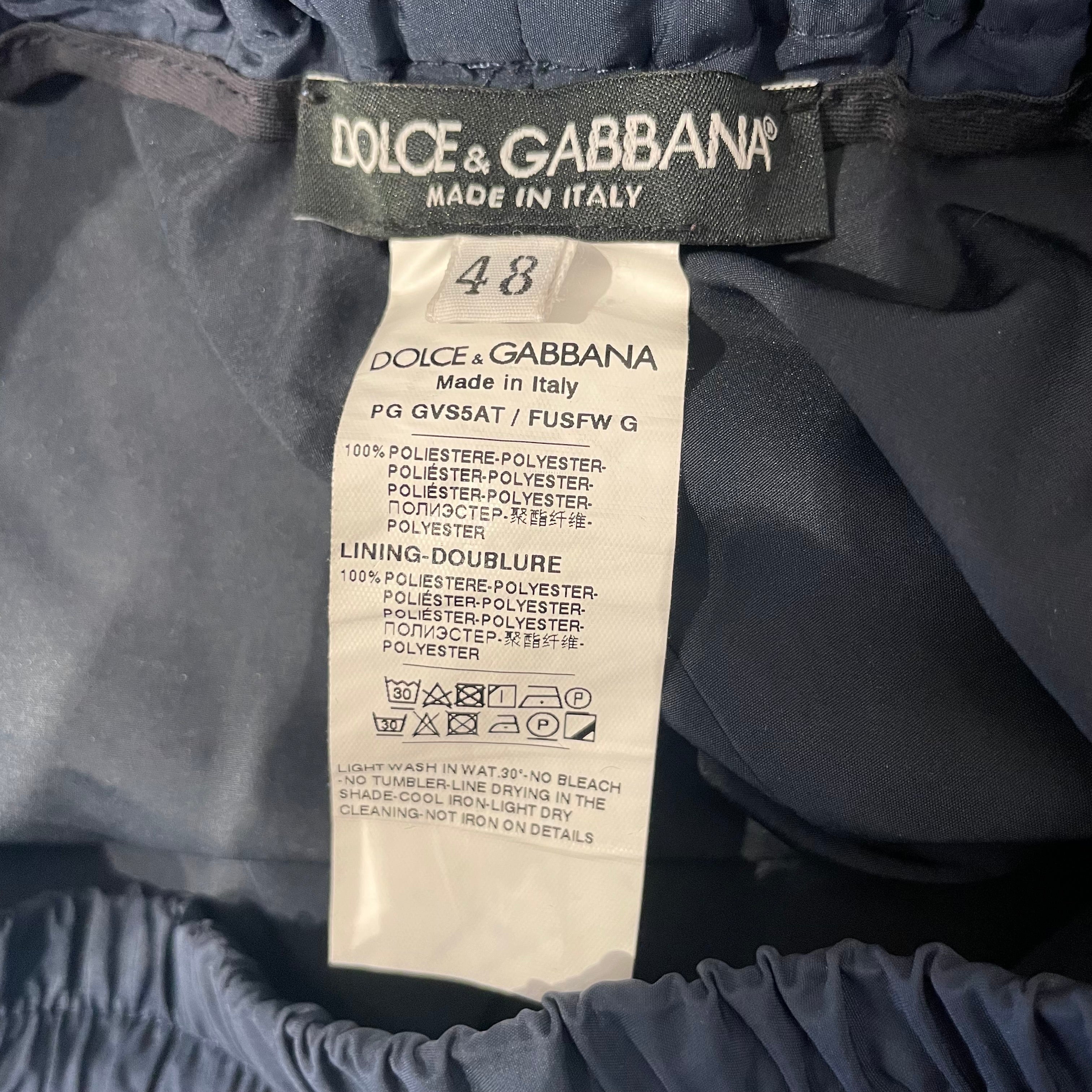DOLCE&GABBANA/Pants/48/Nylon/NVY/LOGO PLAQUE view 3