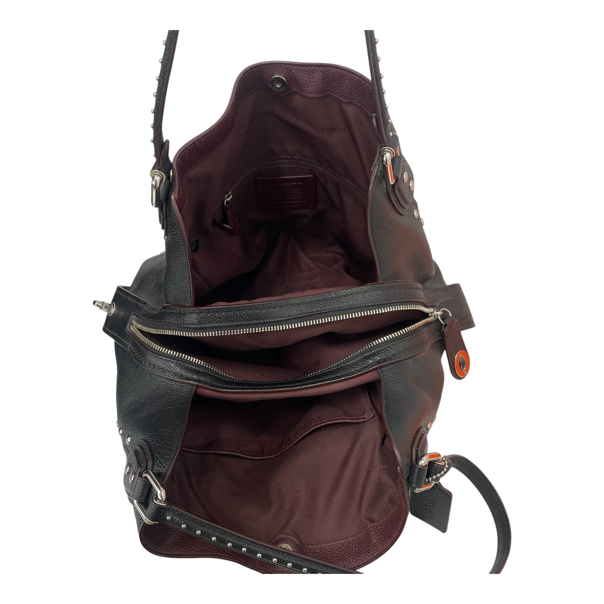 COACH/Tote Bag/Leather/BLK/EDIESHOULDERWESTERN view 4