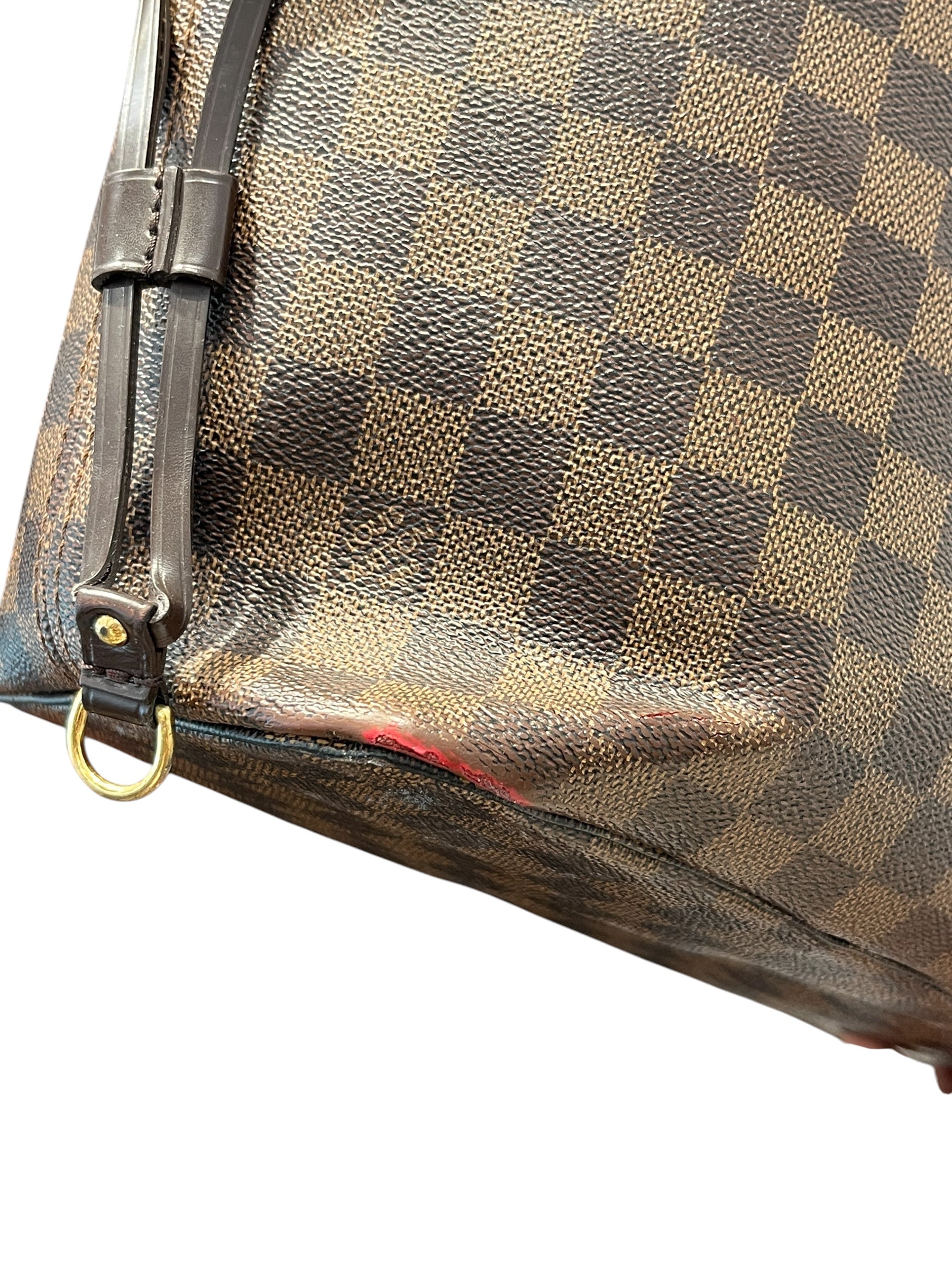 LOUIS VUITTON/Tote Bag/Hombre Check/Leather/BRW/DAMIER EBENE CANVAS view 8