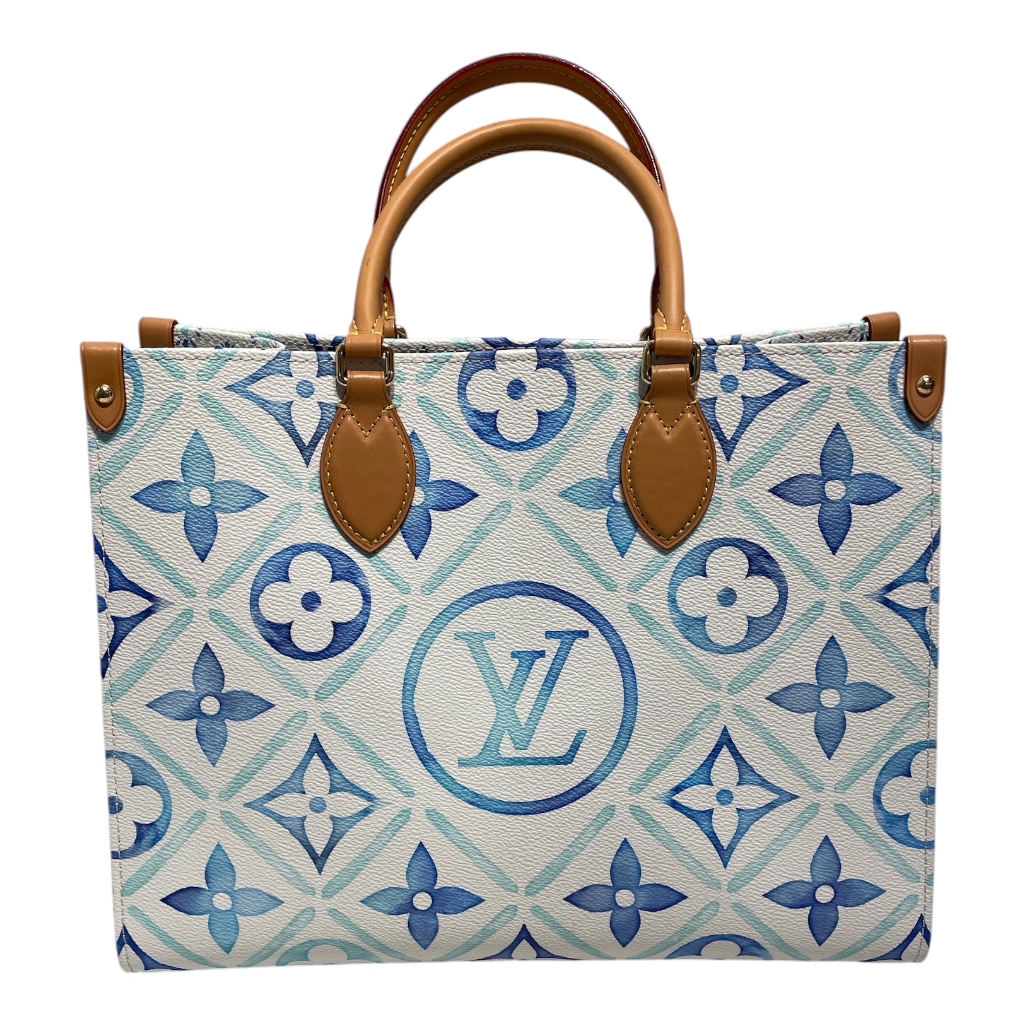 LOUIS VUITTON/Tote Bag/Monogram/Leather/BLU/"BY THE POOL" ON THE GO view 2