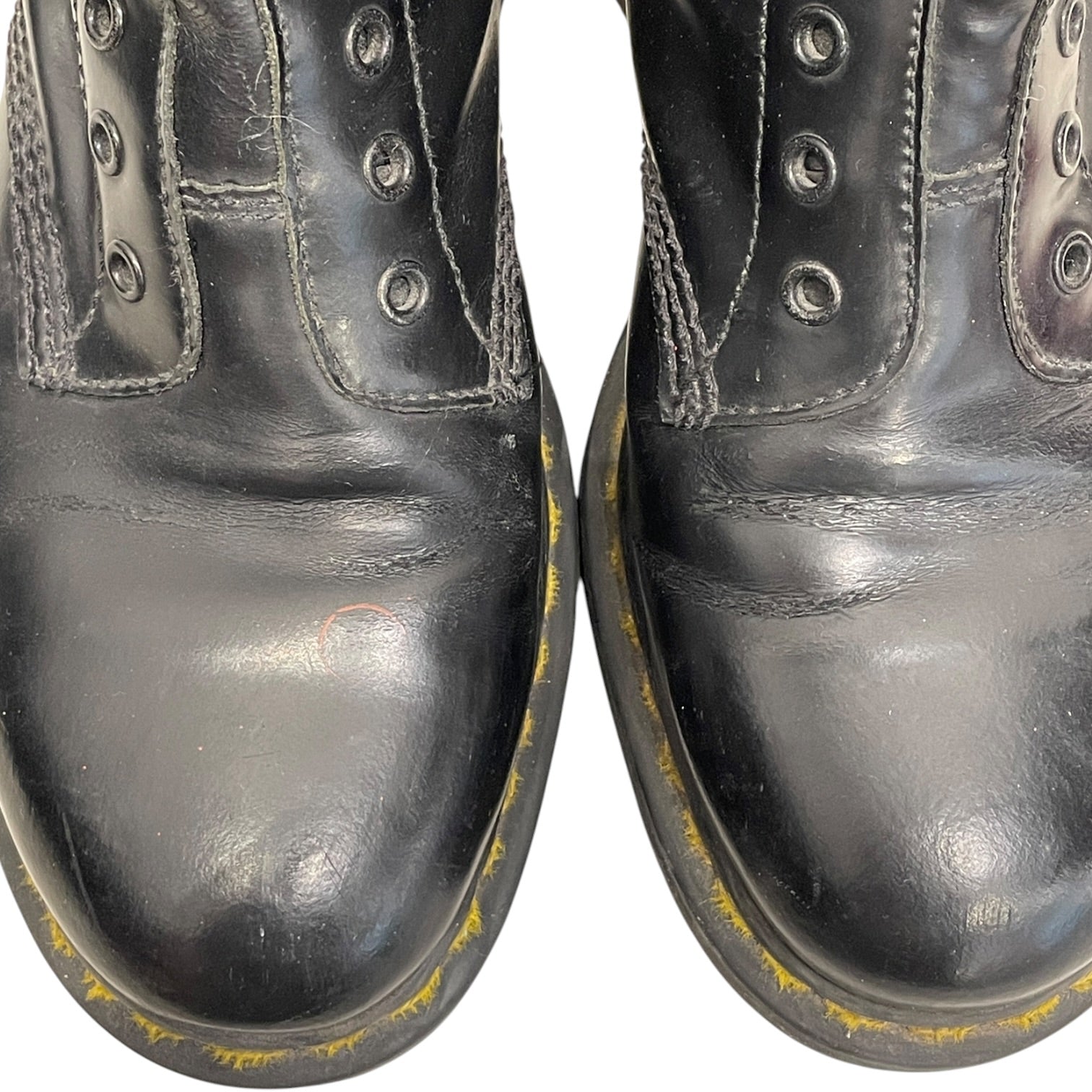 Dr.Martens/VETEMENTS/Boots/US 10/Leather/BLK/BORDER LINE ON HEELS view 3