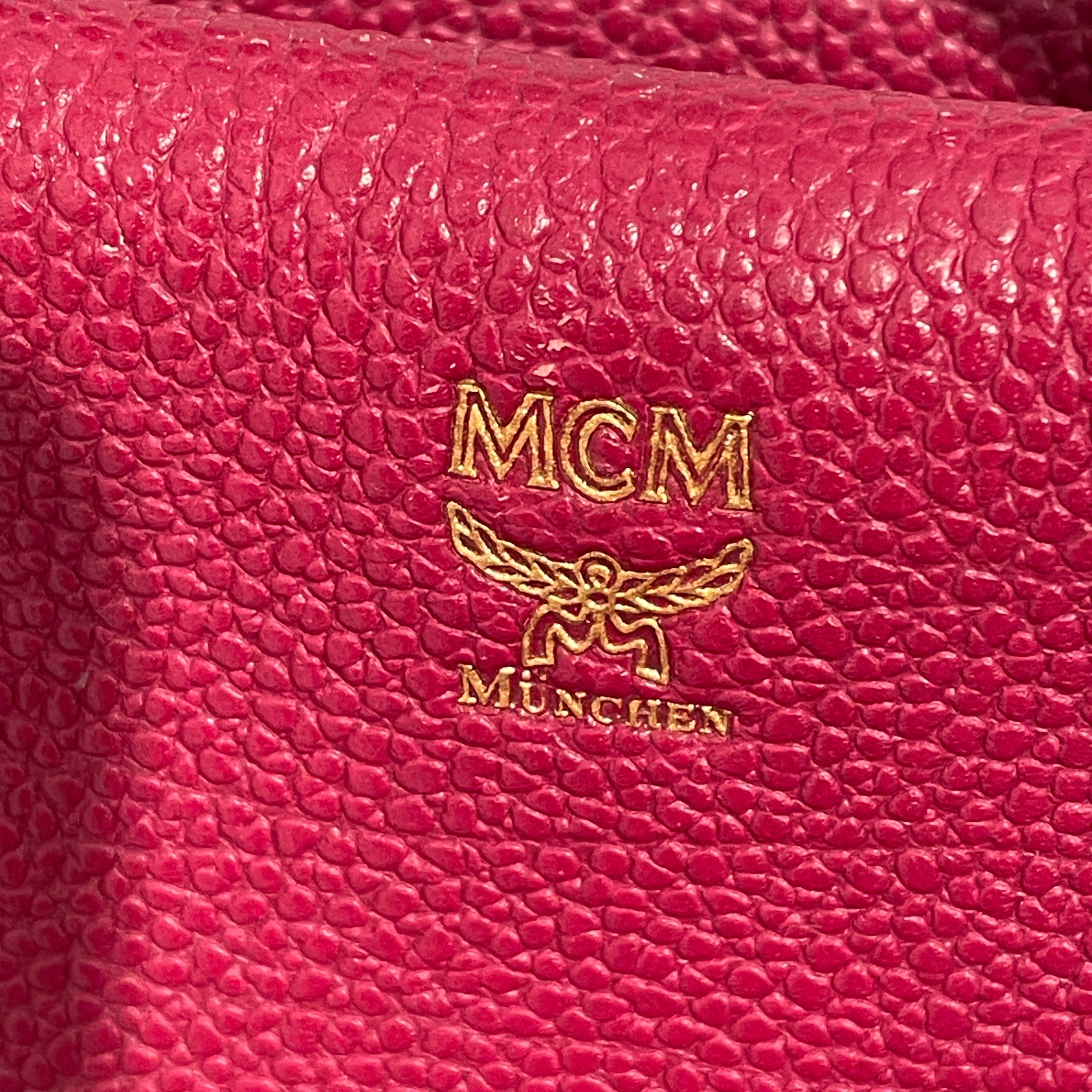MCM/Hand Bag/Leather/RED/ view 4