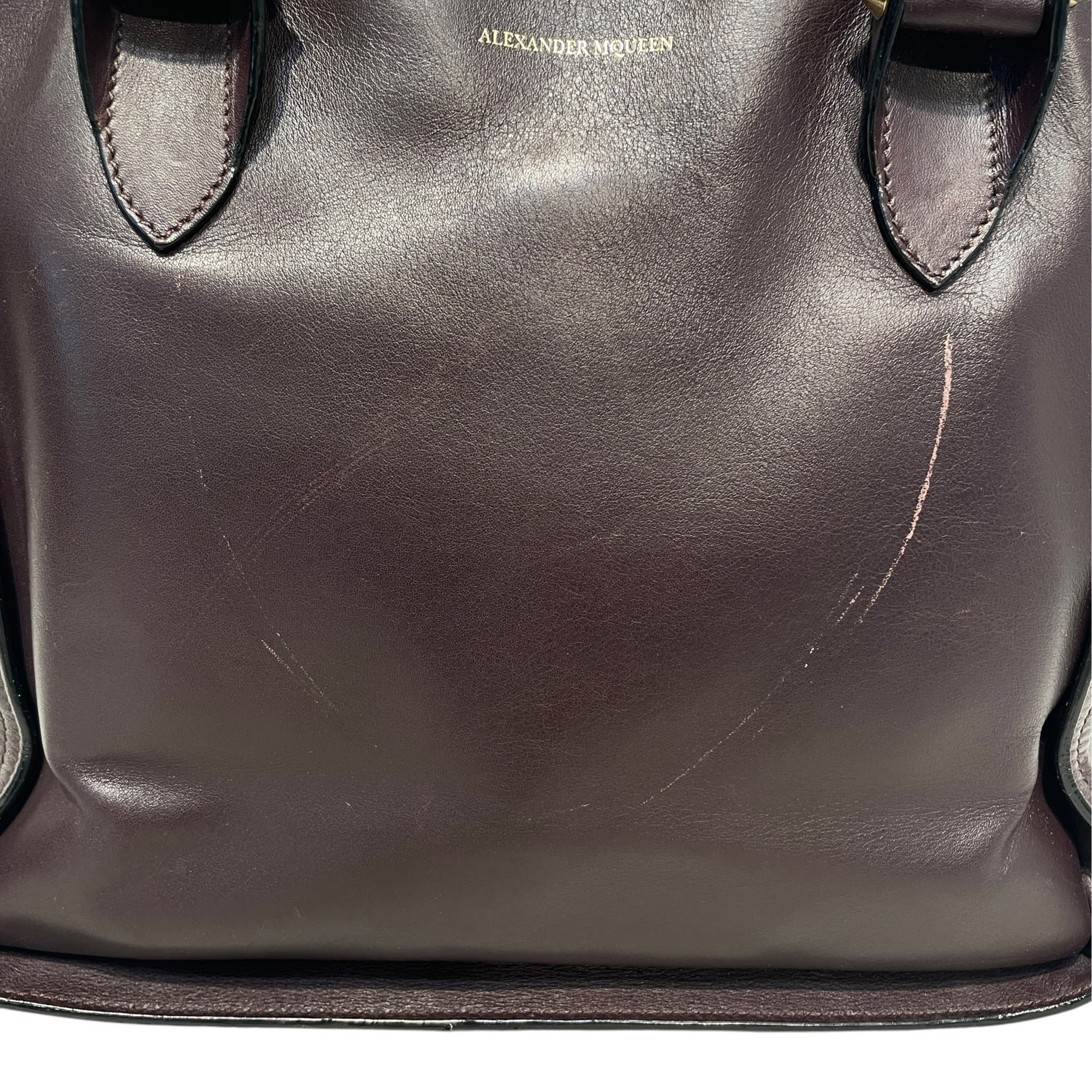 Alexander McQueen/Tote Bag/Leather/BRW/Inside out Shopper Tote view 9