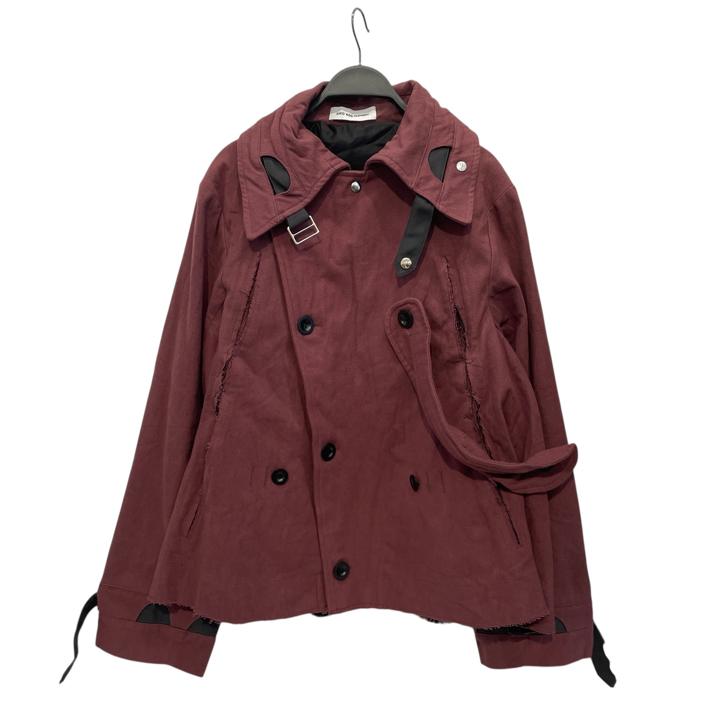 Kiko Kostadinov/Peacoat/48/Cotton/BRD/maiden peacoat dusty rose view 1