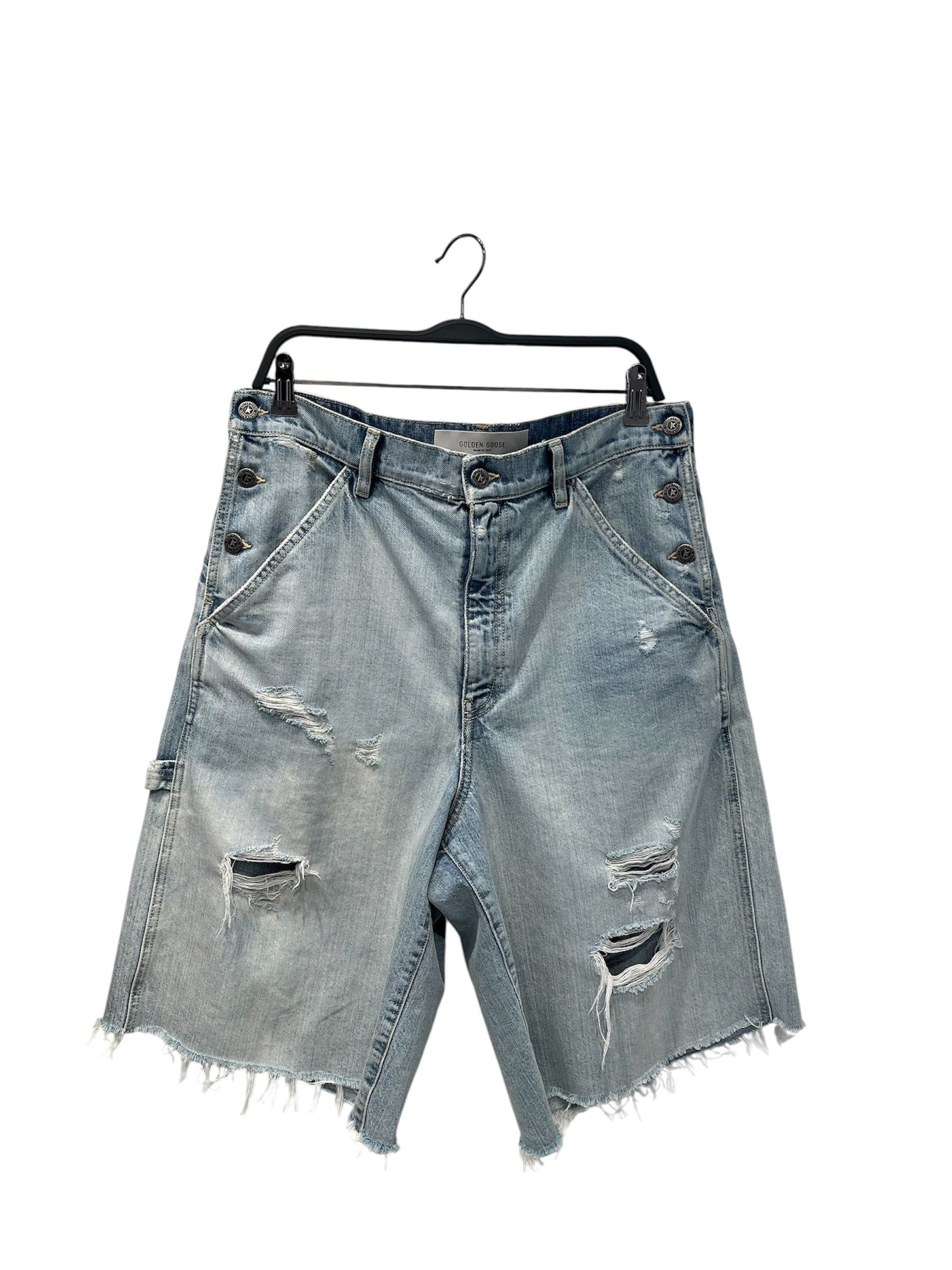 GOLDEN GOOSE/Shorts/32/Denim/BLU/BUTTONS ON BOTH SIDES view 1