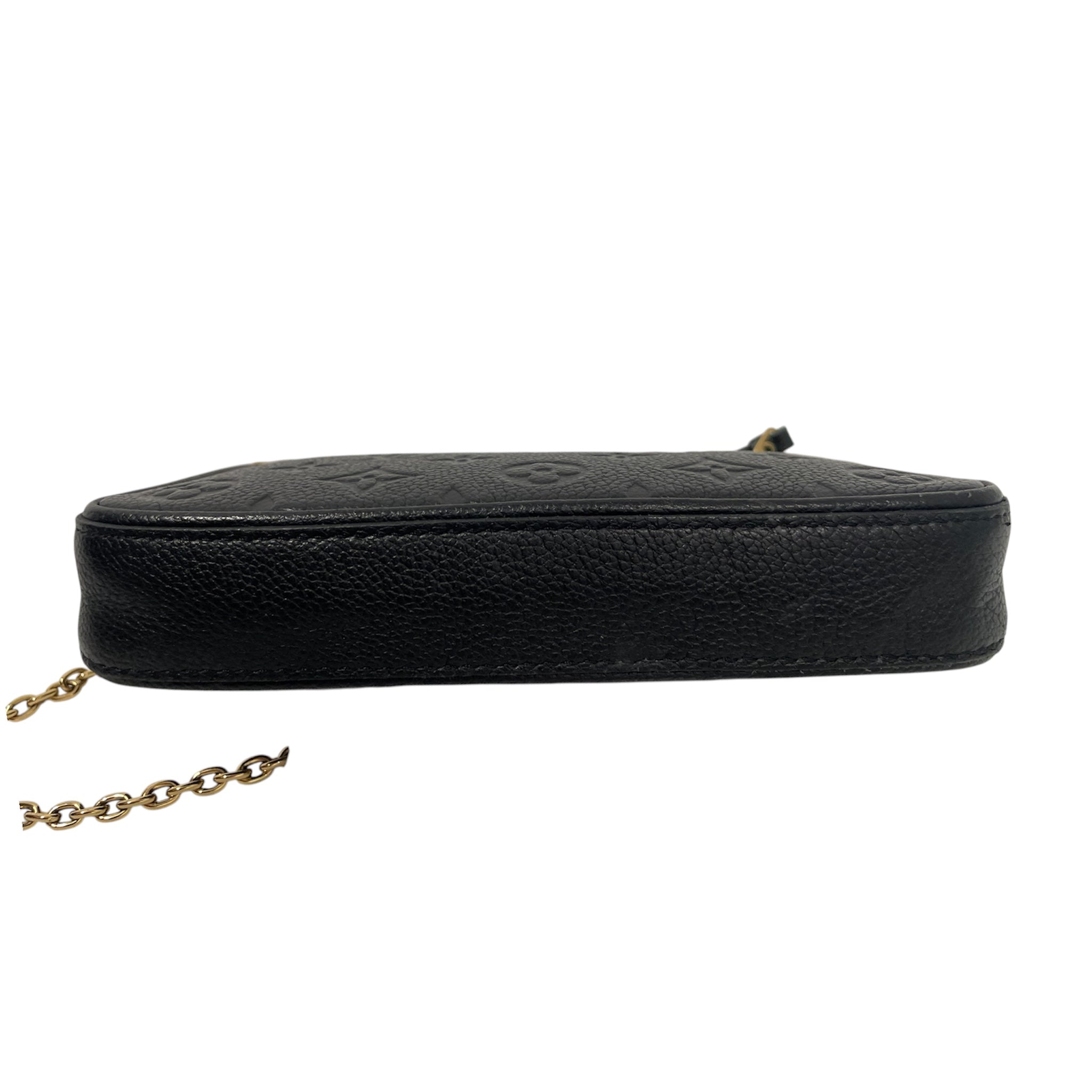 LOUIS VUITTON/Bag/Monogram/Leather/BLK/Empreinte Easy Pouch On Strap view 3