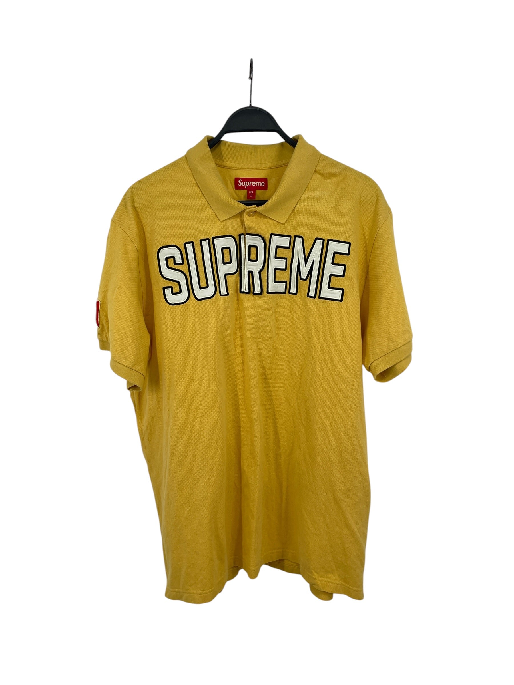 Supreme/Polo Shirt/XXL/Cotton/YEL/ITALIAN LOGO POLO view 1