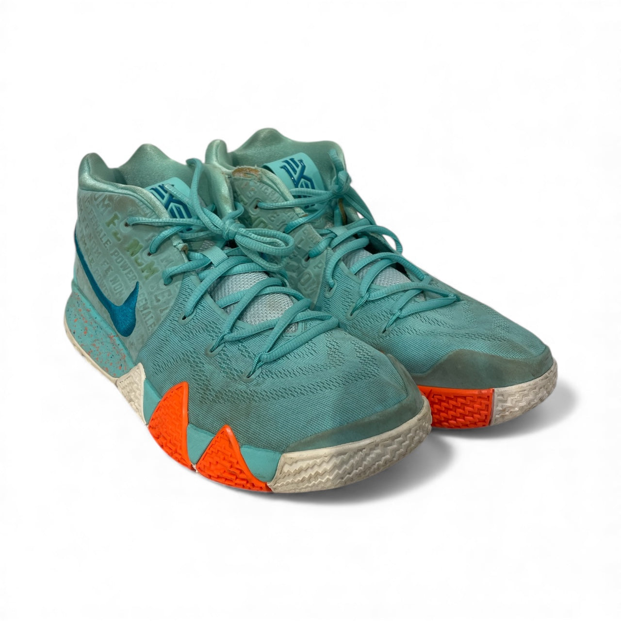 NIKE/Low-Sneakers/US 11.5/Stripe/Cotton/BLU/KYRIE FEMALE POWER 943806-402 view 1