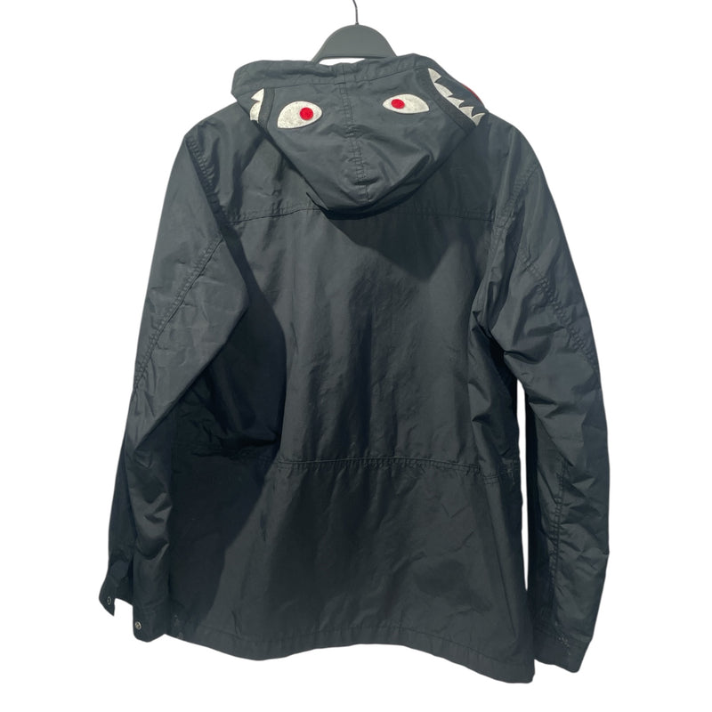 A BATHING APE/Windbreaker/M/Nylon/NVY/BAPE SHARK WINDBREAKER